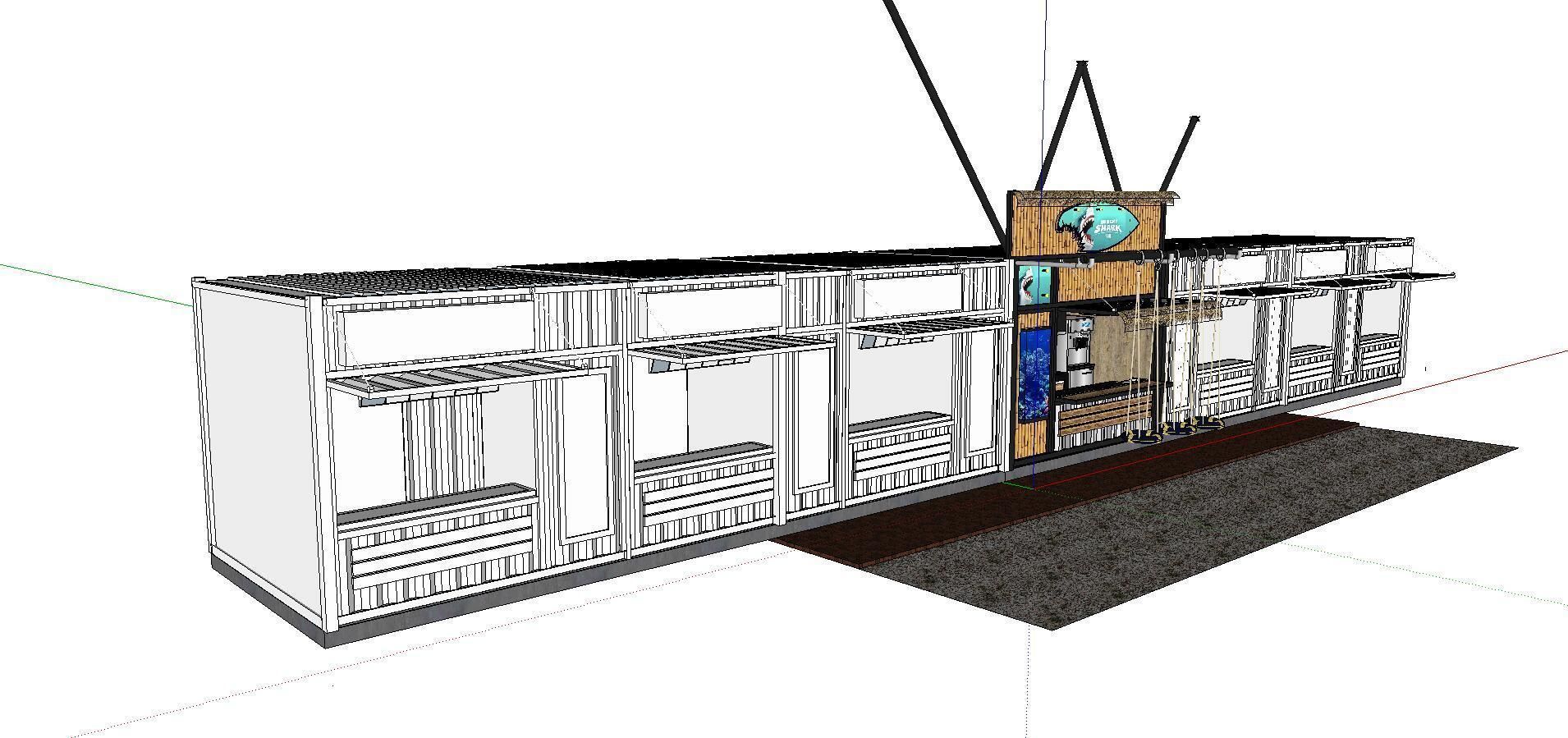 City Simple Art Building-Container-0245 3D model_1