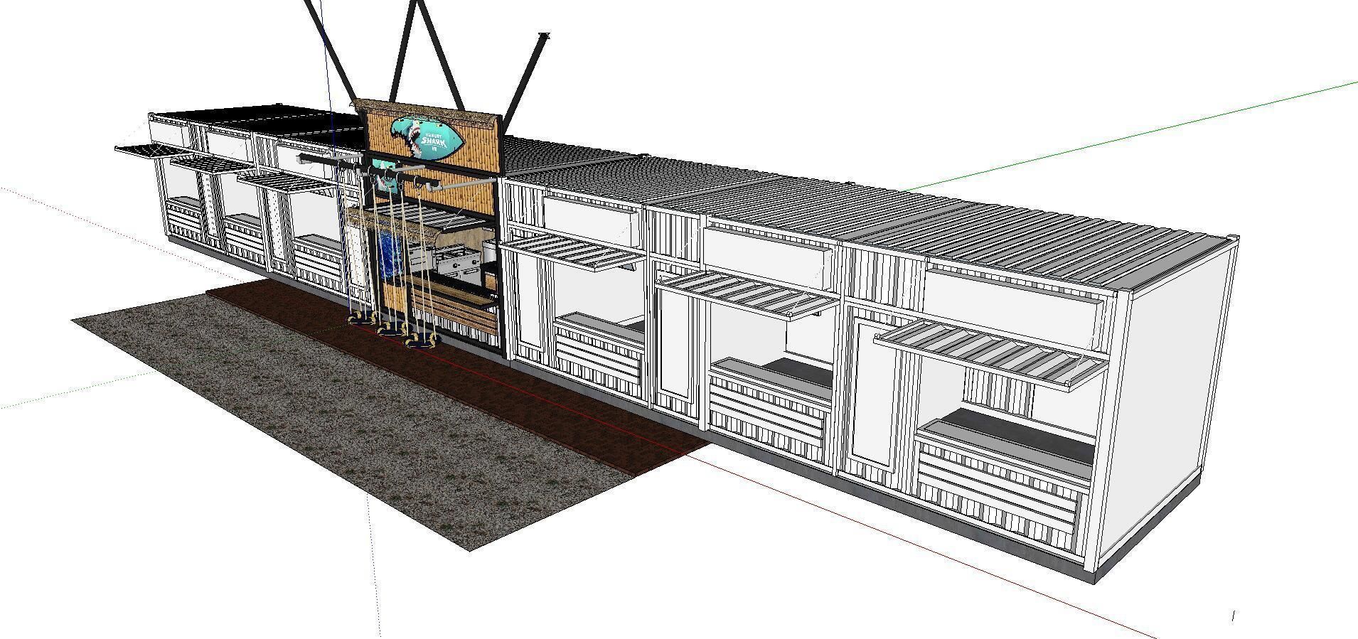 City Simple Art Building-Container-0245 3D model_3