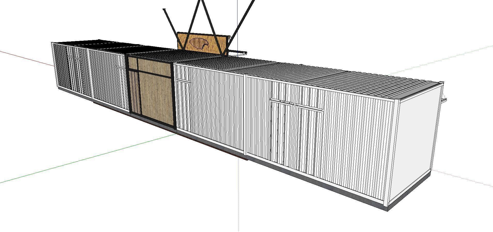 City Simple Art Building-Container-0245 3D model_2
