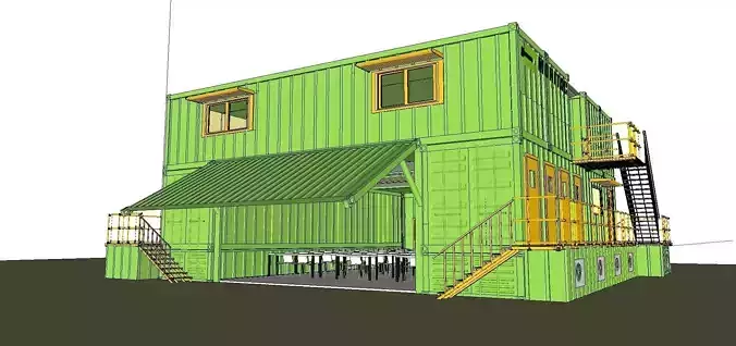 City Simple Art Building-Container-0243