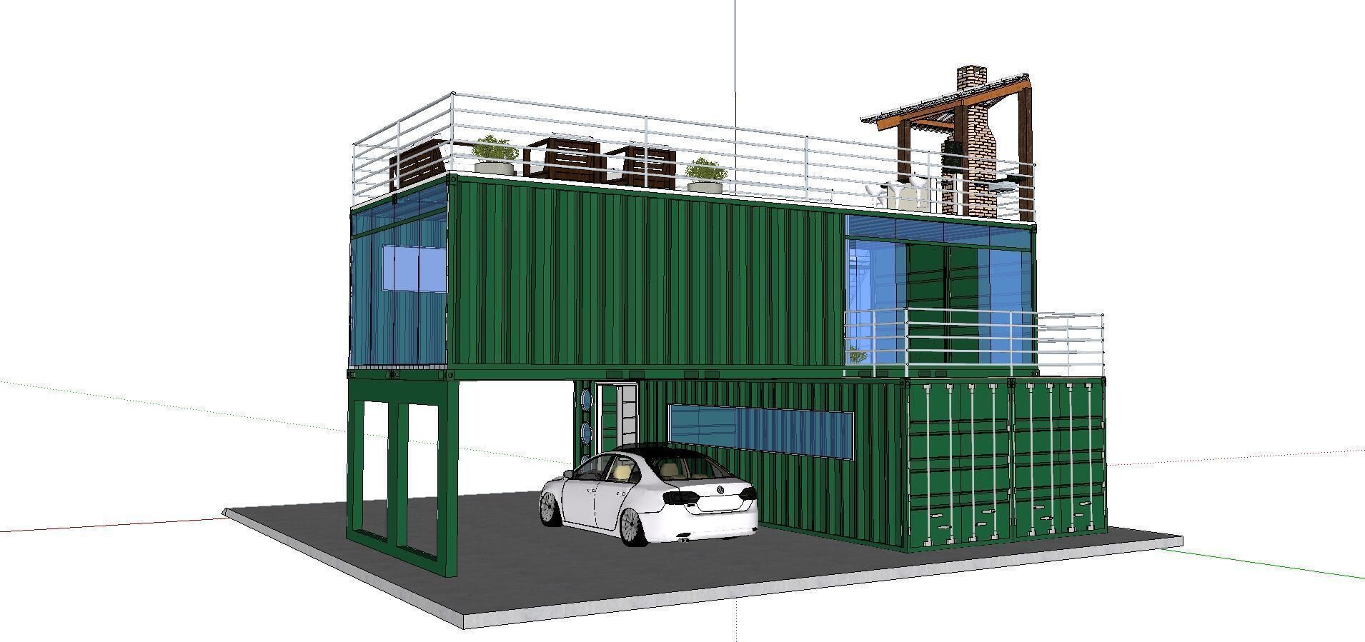 City Simple Art Building-Container-0241 3D model_2