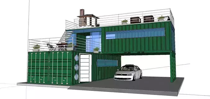 City Simple Art Building-Container-0241