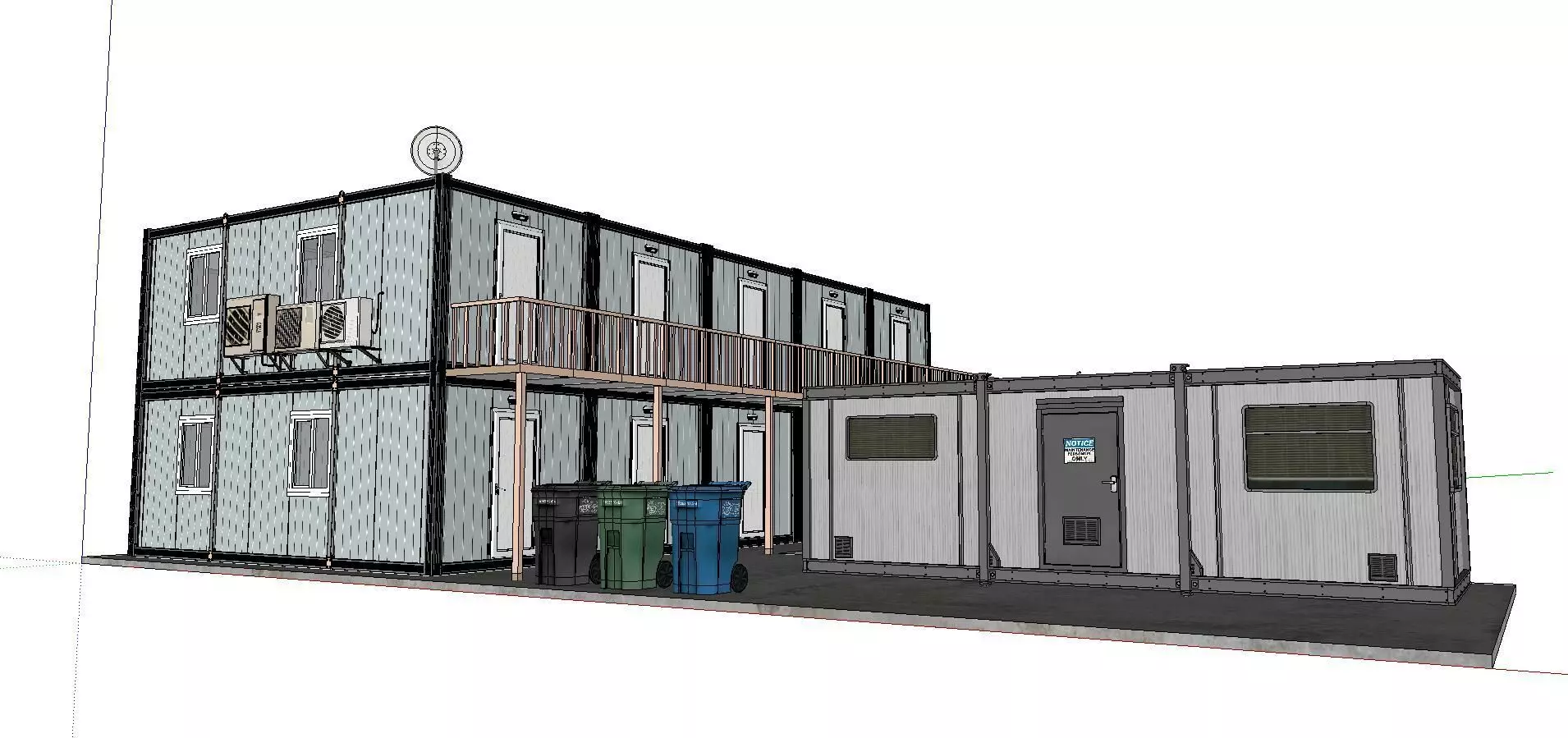 City Simple Art Building-Container-0240 3D model_0