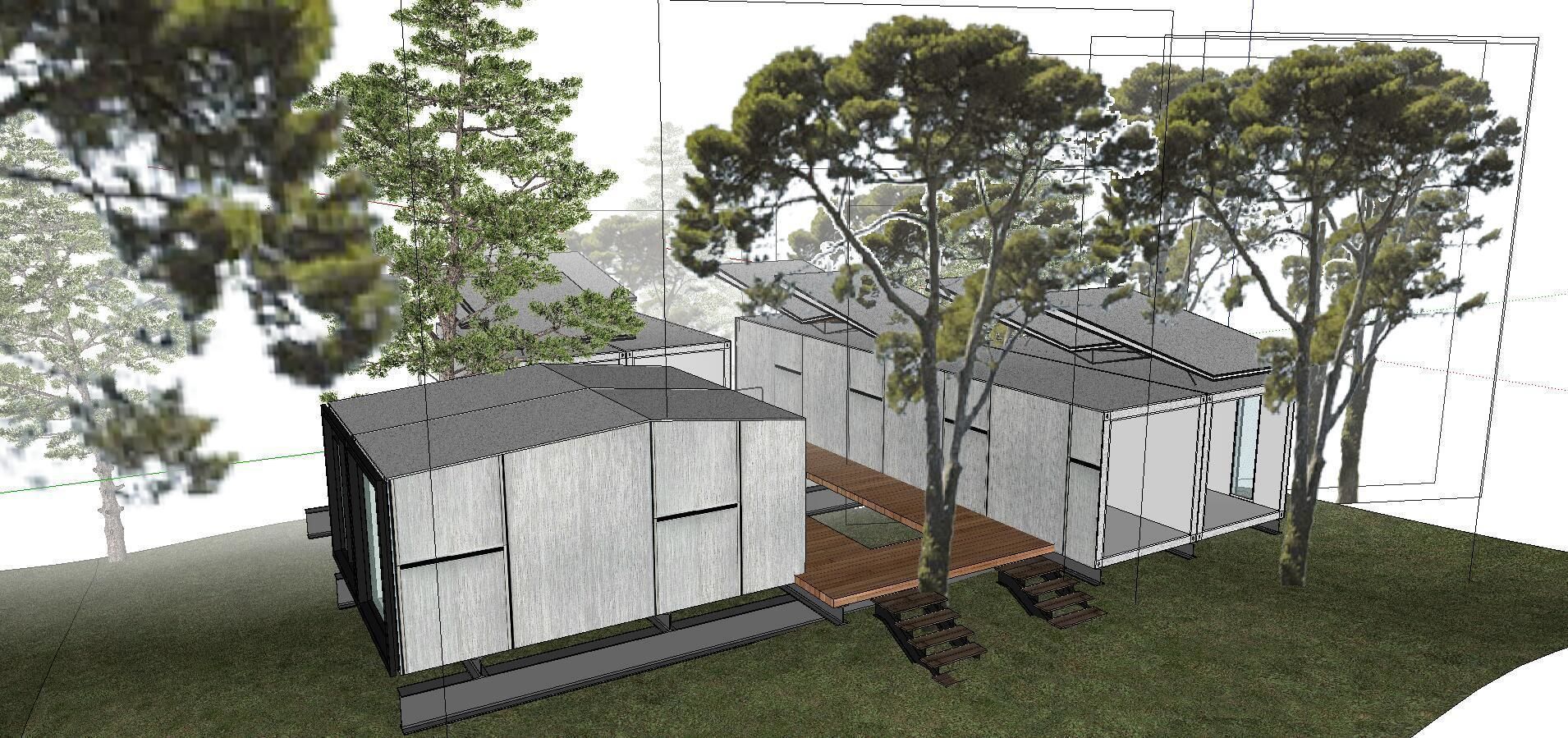 City Simple Art Building-Container-0236 3D model_2