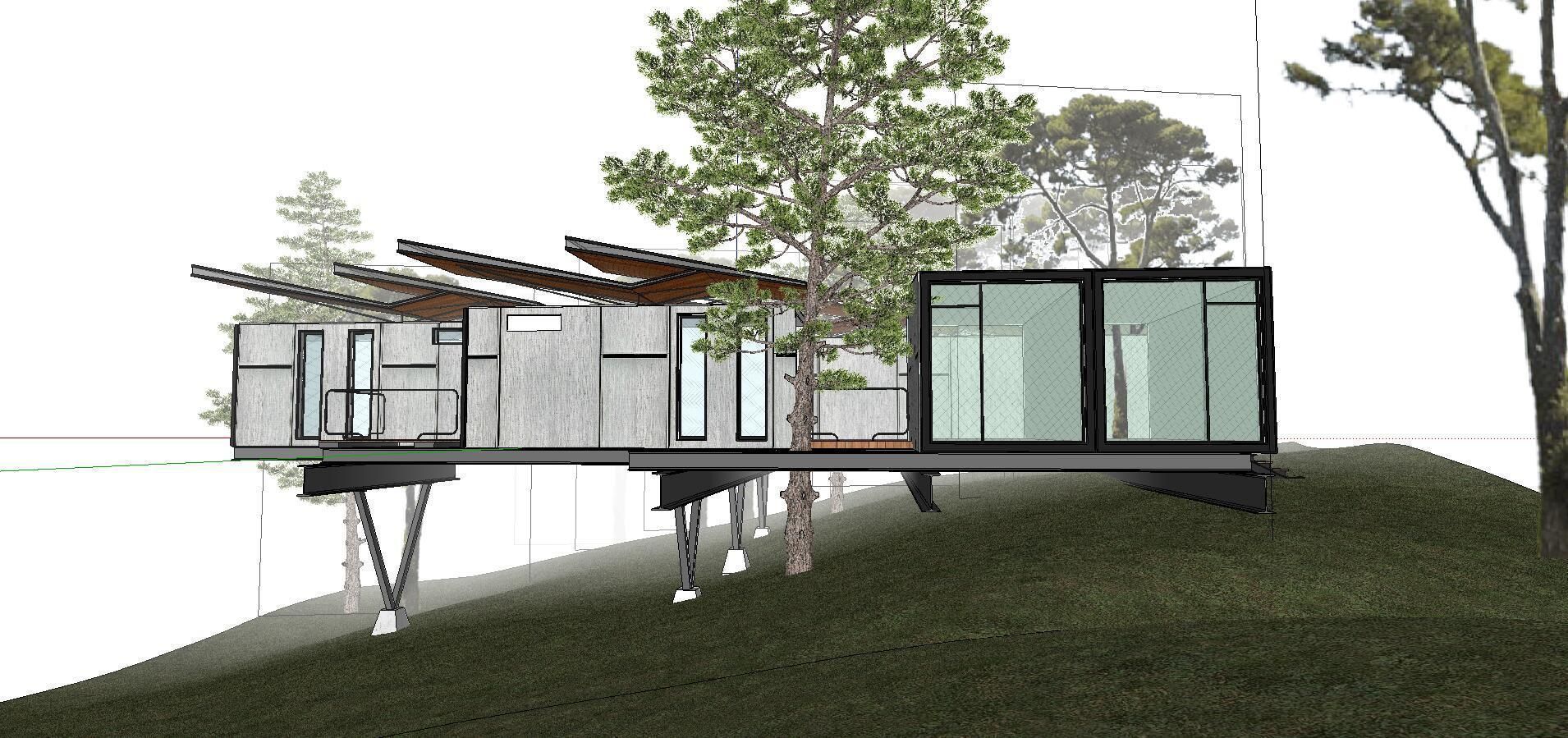 City Simple Art Building-Container-0236 3D model_1