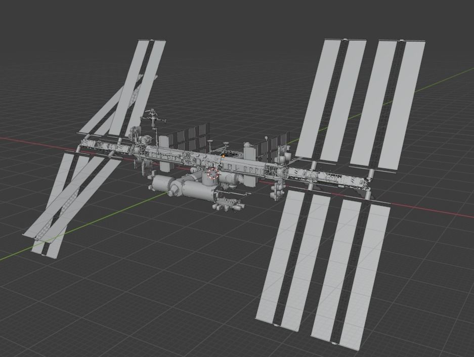 The international space station 3D model_1
