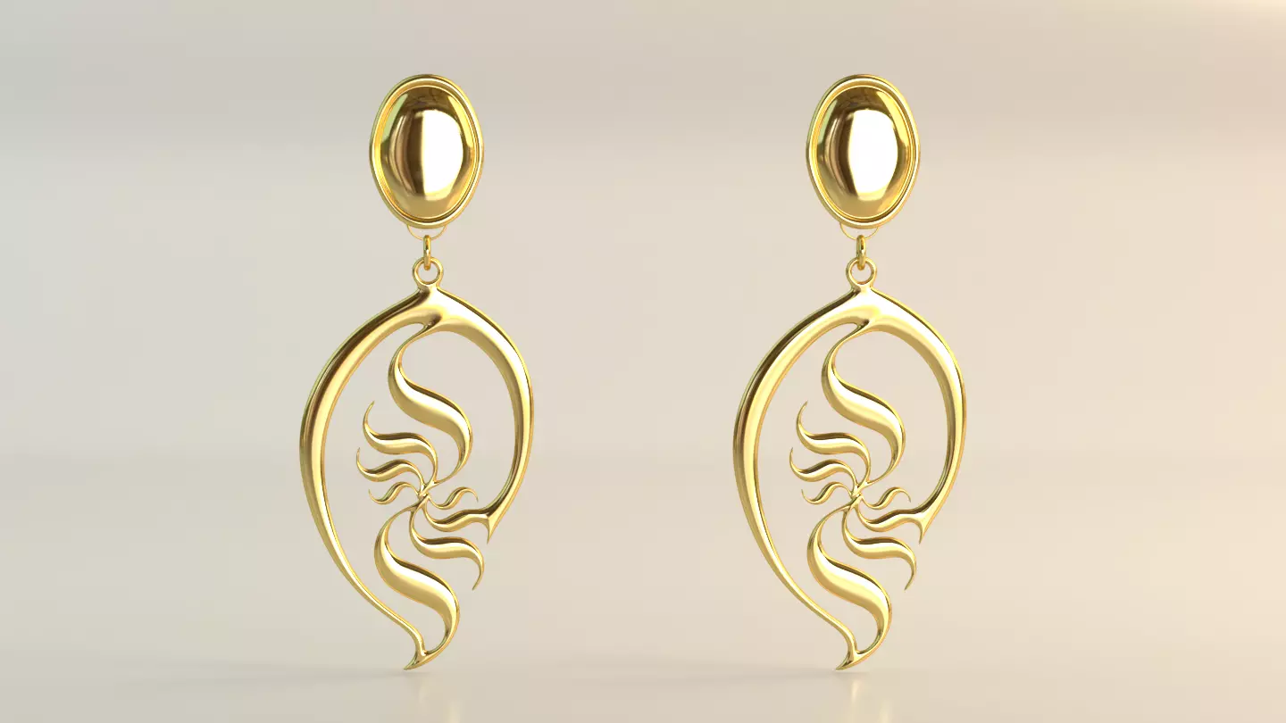 Ear Rings 3D model_0