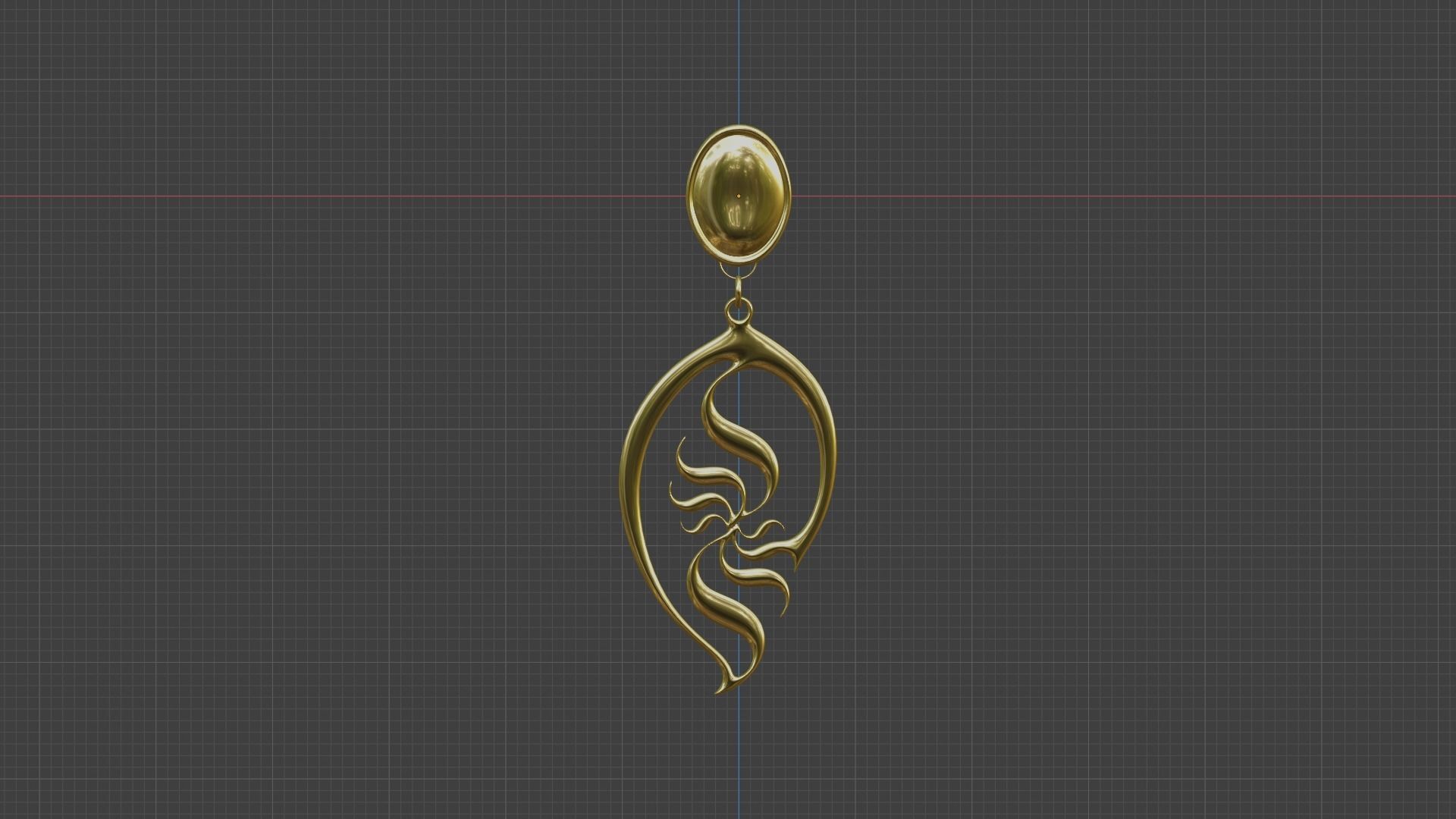 Ear Rings 3D model_4