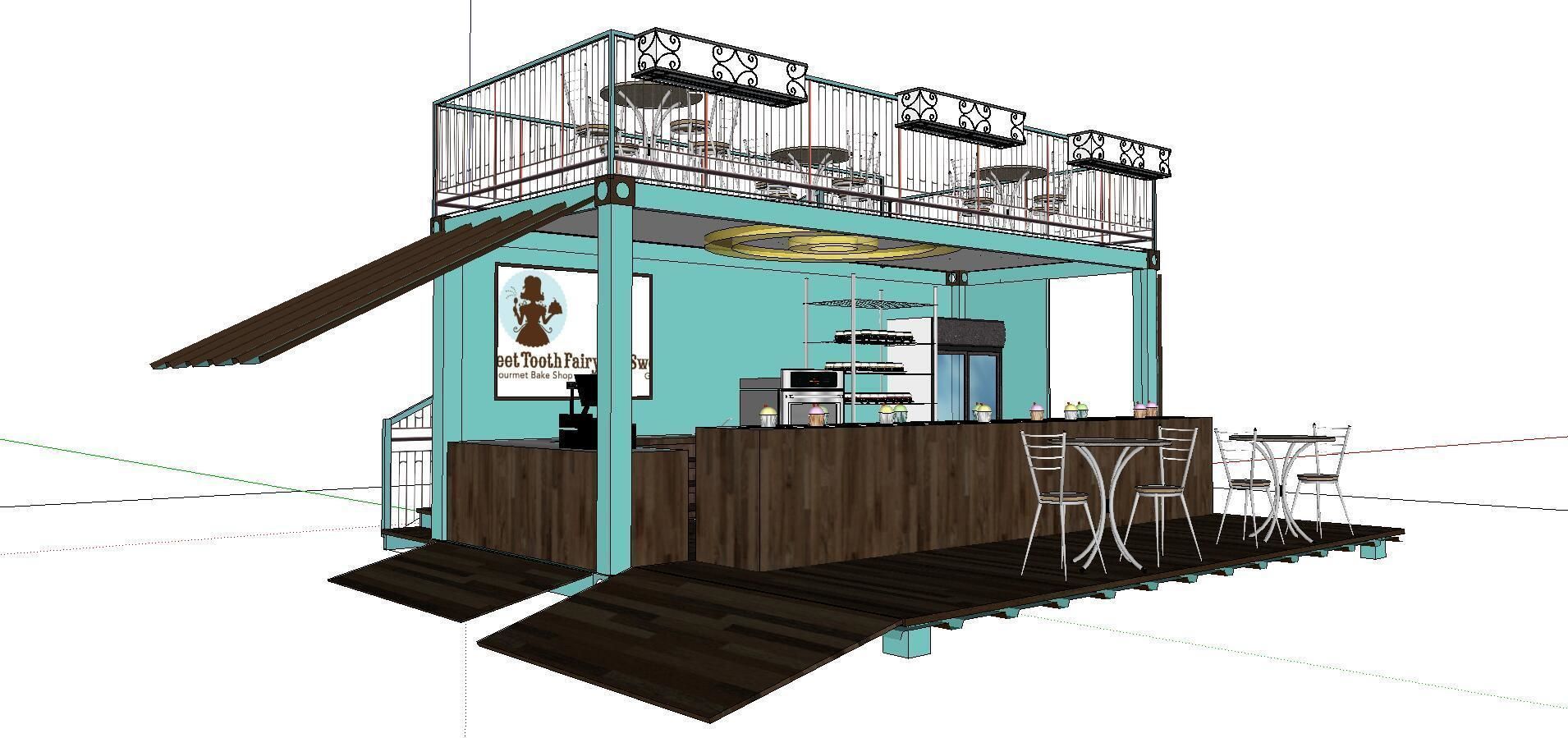 City Simple Art Building-Container-0232 3D model_1