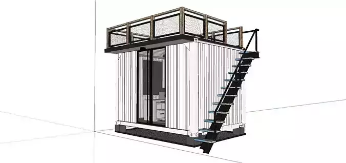 City Simple Art Building-Container-0228