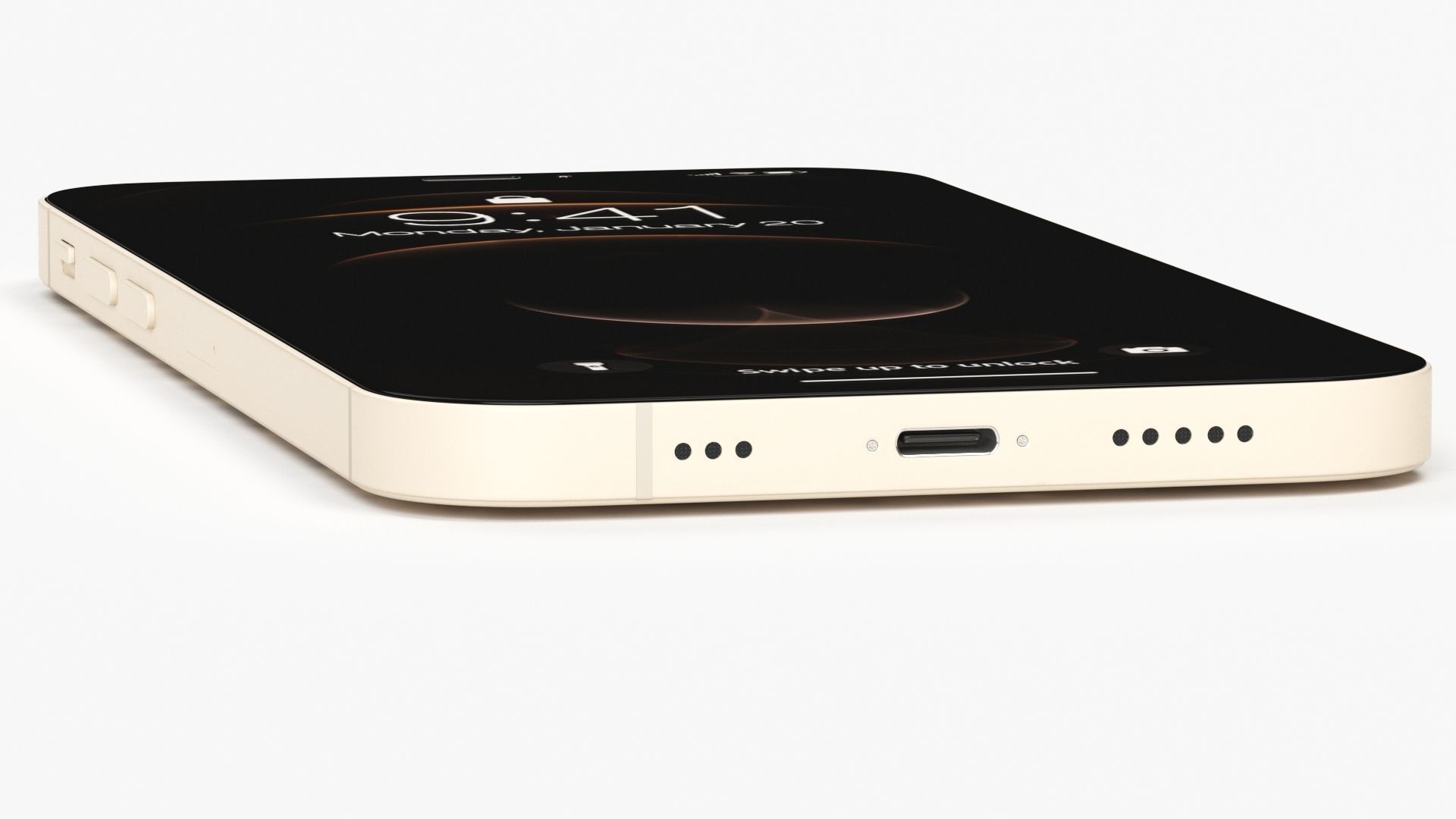 Apple iPhone 12 Pro Gold 3D model_2