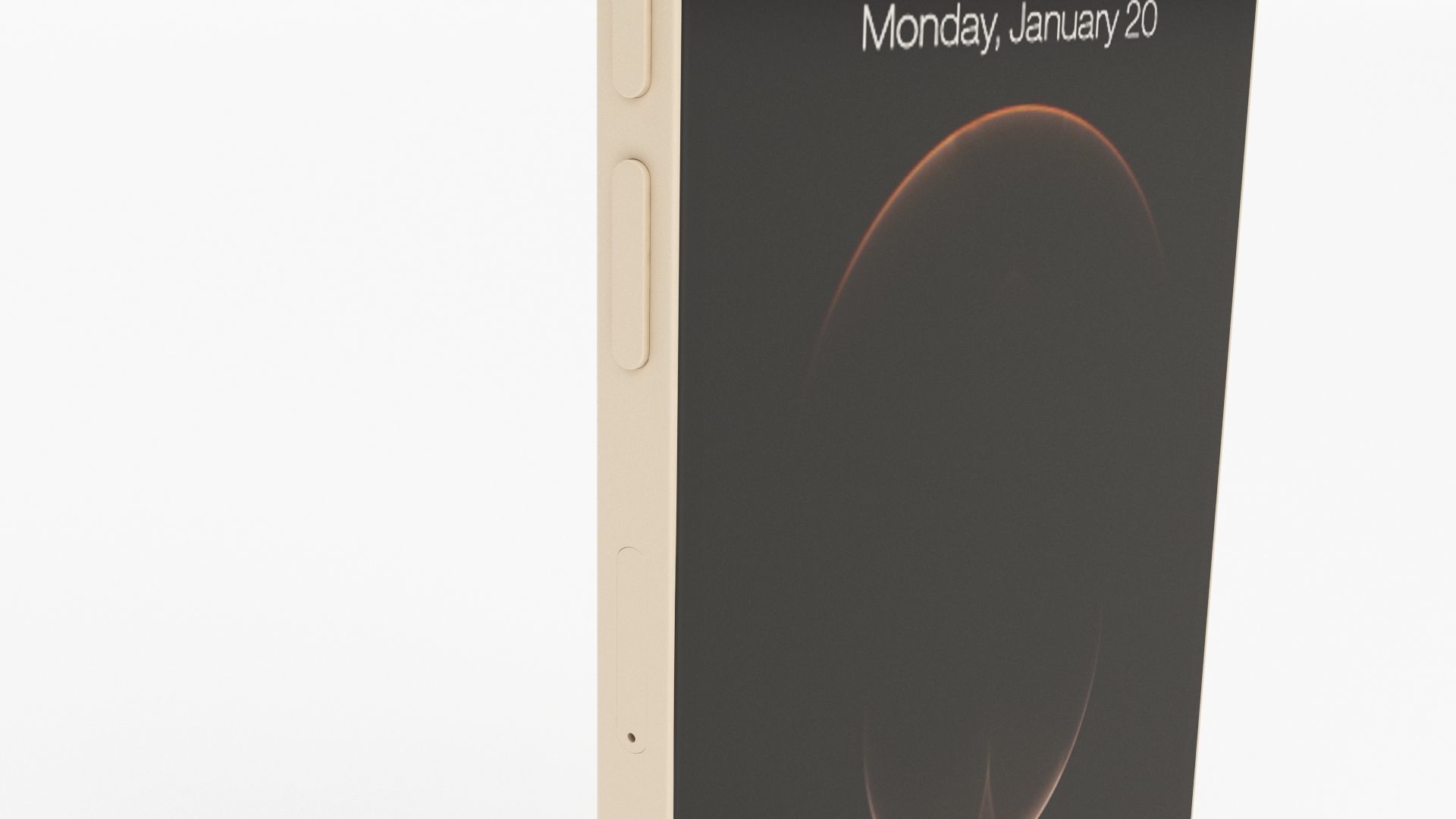 Apple iPhone 12 Pro Gold 3D model_12