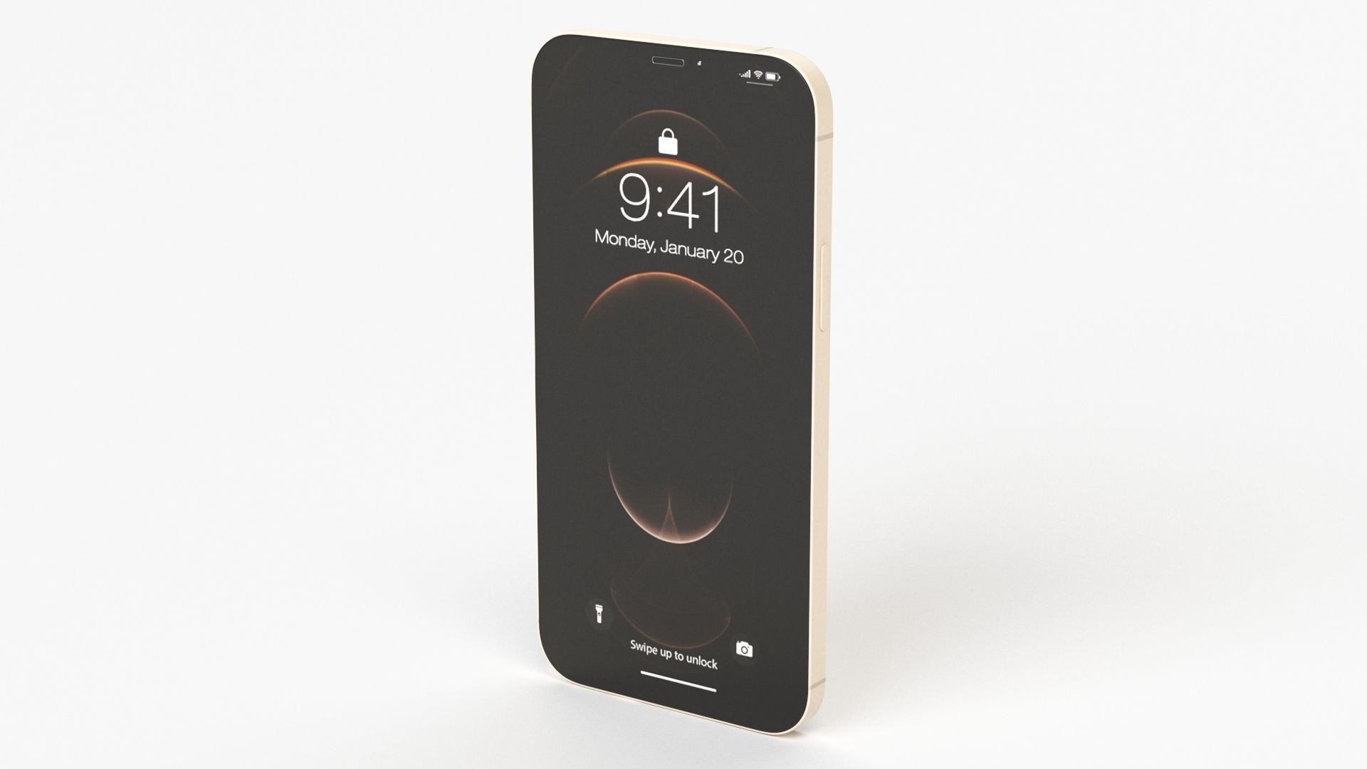 Apple iPhone 12 Pro Gold 3D model_24