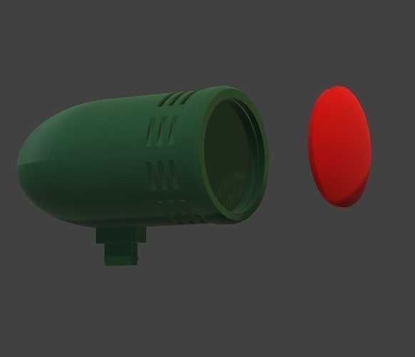 WC 45-50 GRAL PATTON COMAND CAR REAR WINDOW RED SEARCH LIGHT 3D print model