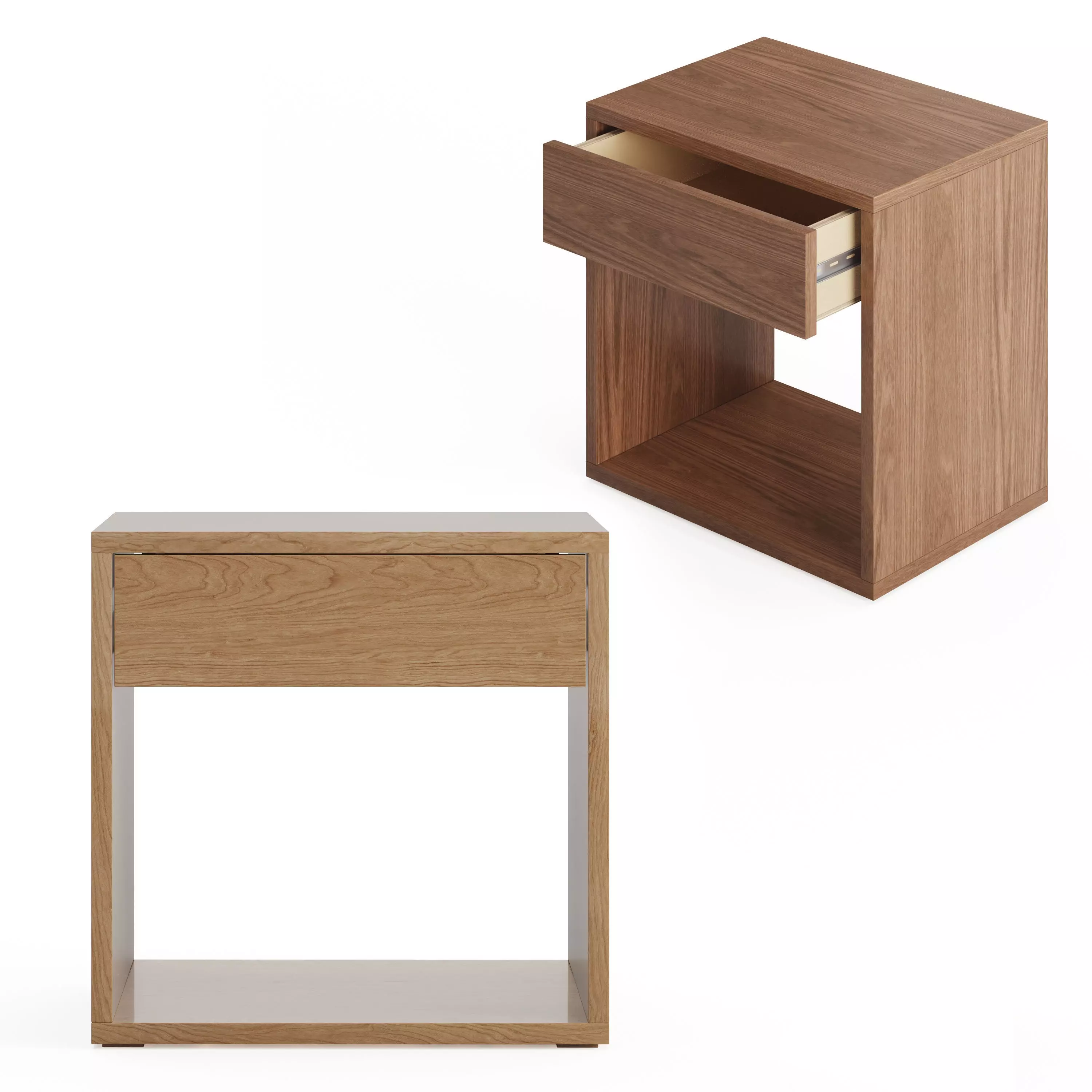 Cube - Bedside Drawer Table 3D model_0