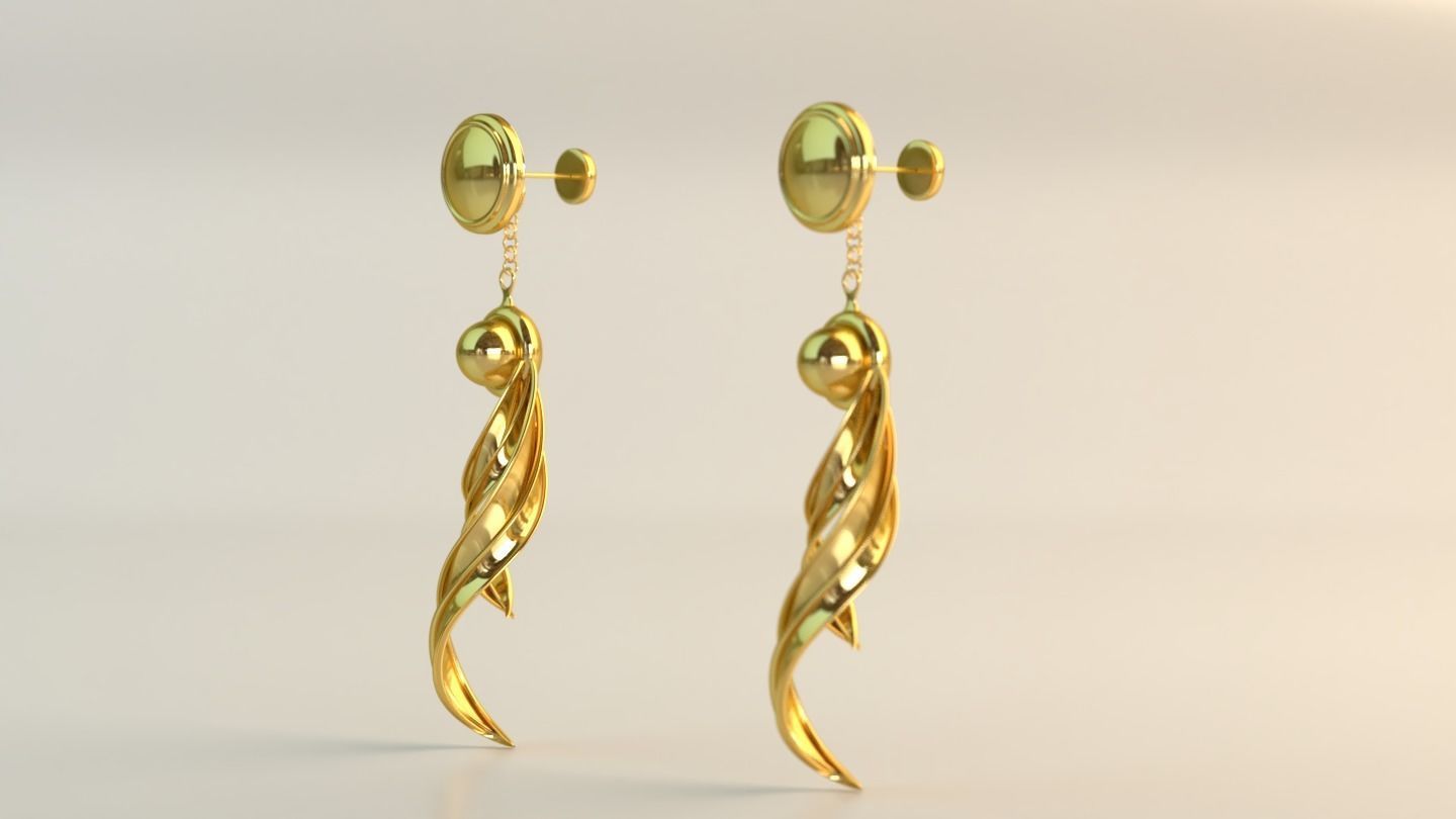 Ear Rings 3D model_4