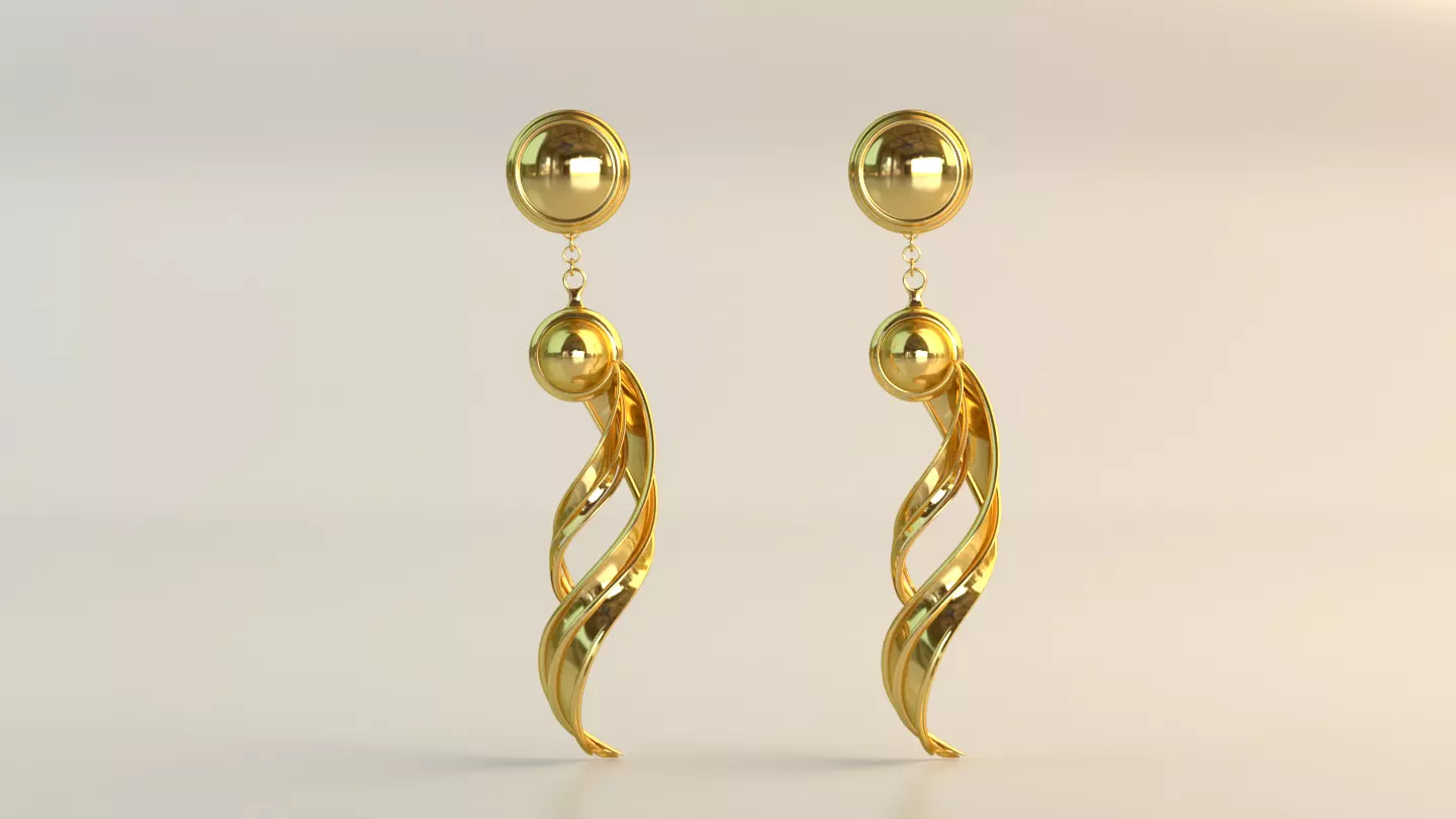 Ear Rings 3D model_0