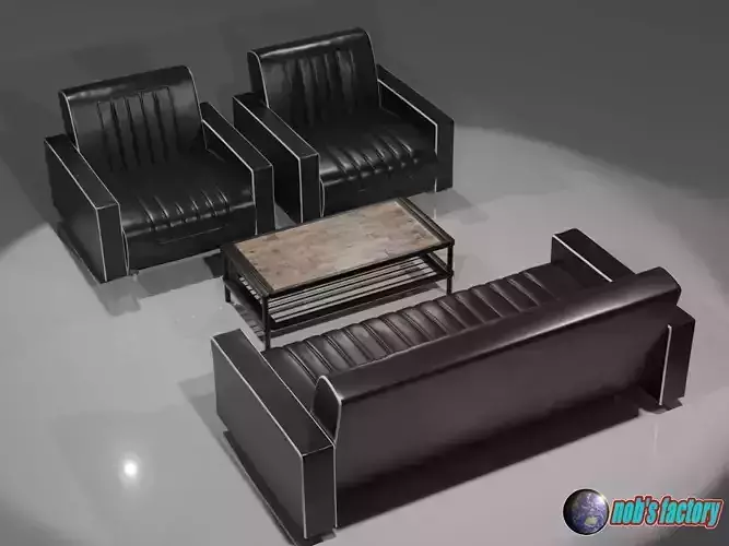 American Sofa and Table
