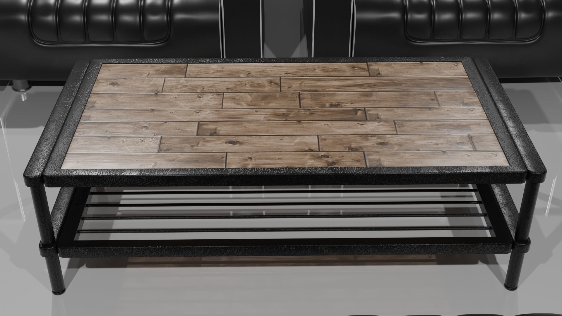 American Sofa and Table 3D model_5