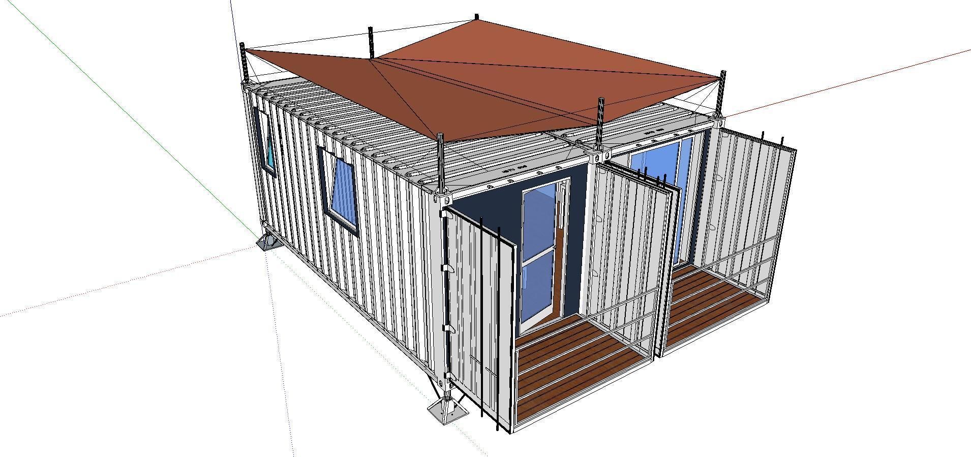 City Simple Art Building-Container-049 3D model_4