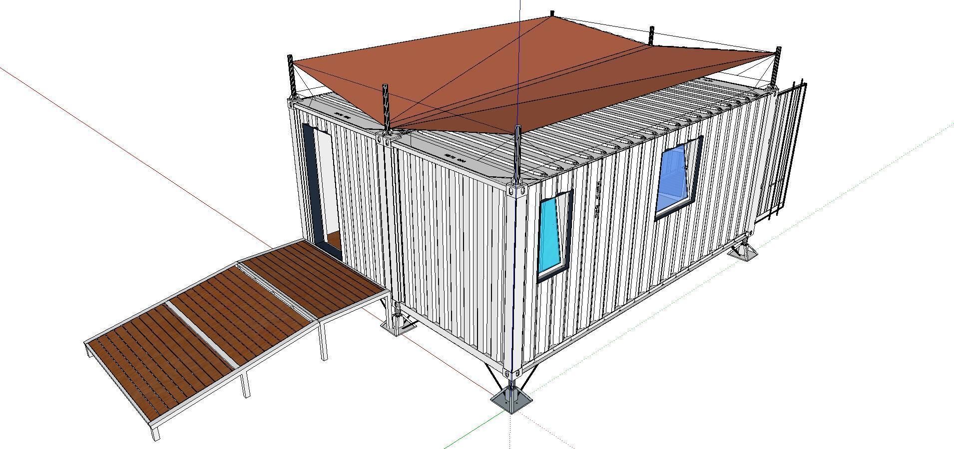 City Simple Art Building-Container-049 3D model_2