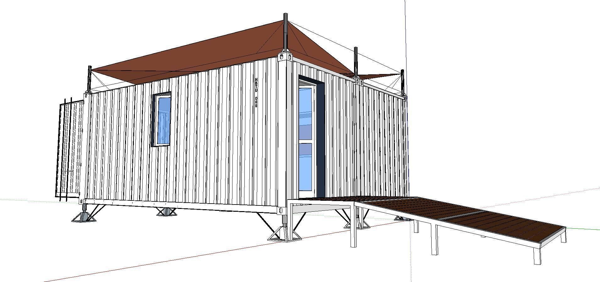 City Simple Art Building-Container-049 3D model_3