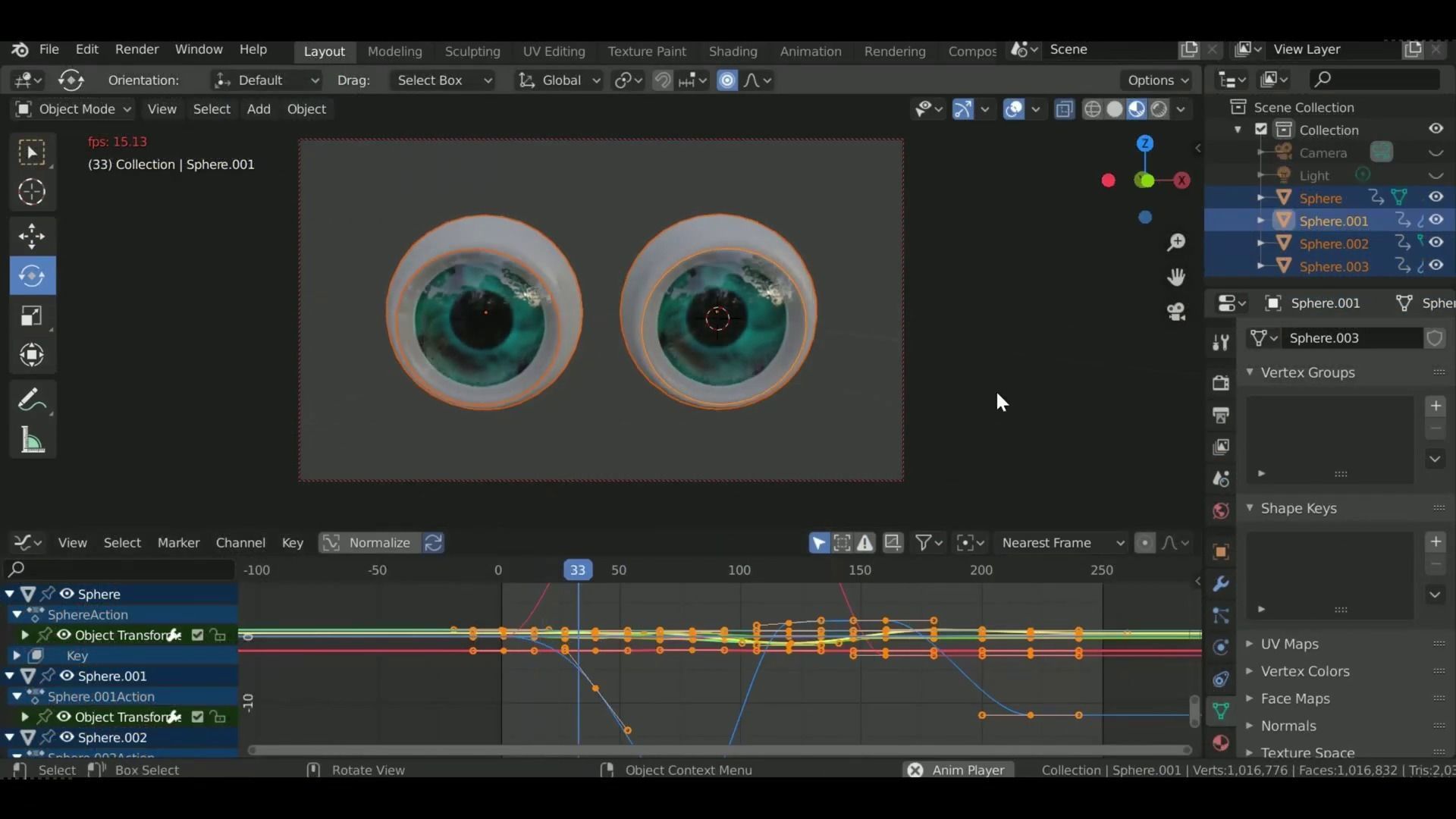 Realistic 3D Eevee Eye Models 3D model_5