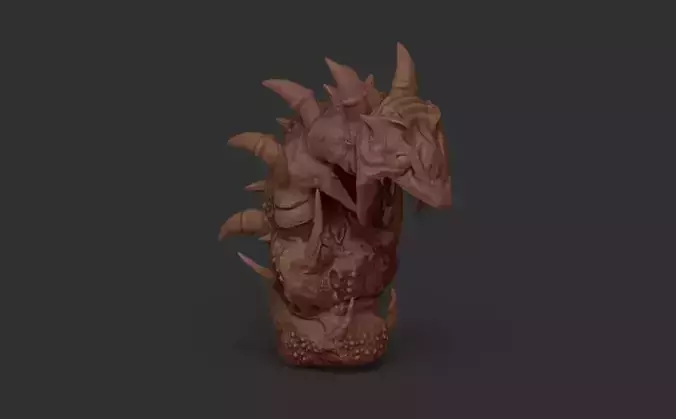 creature spizer bust sculpt