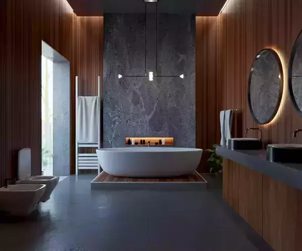 Bathroom Interior design Free 3D model