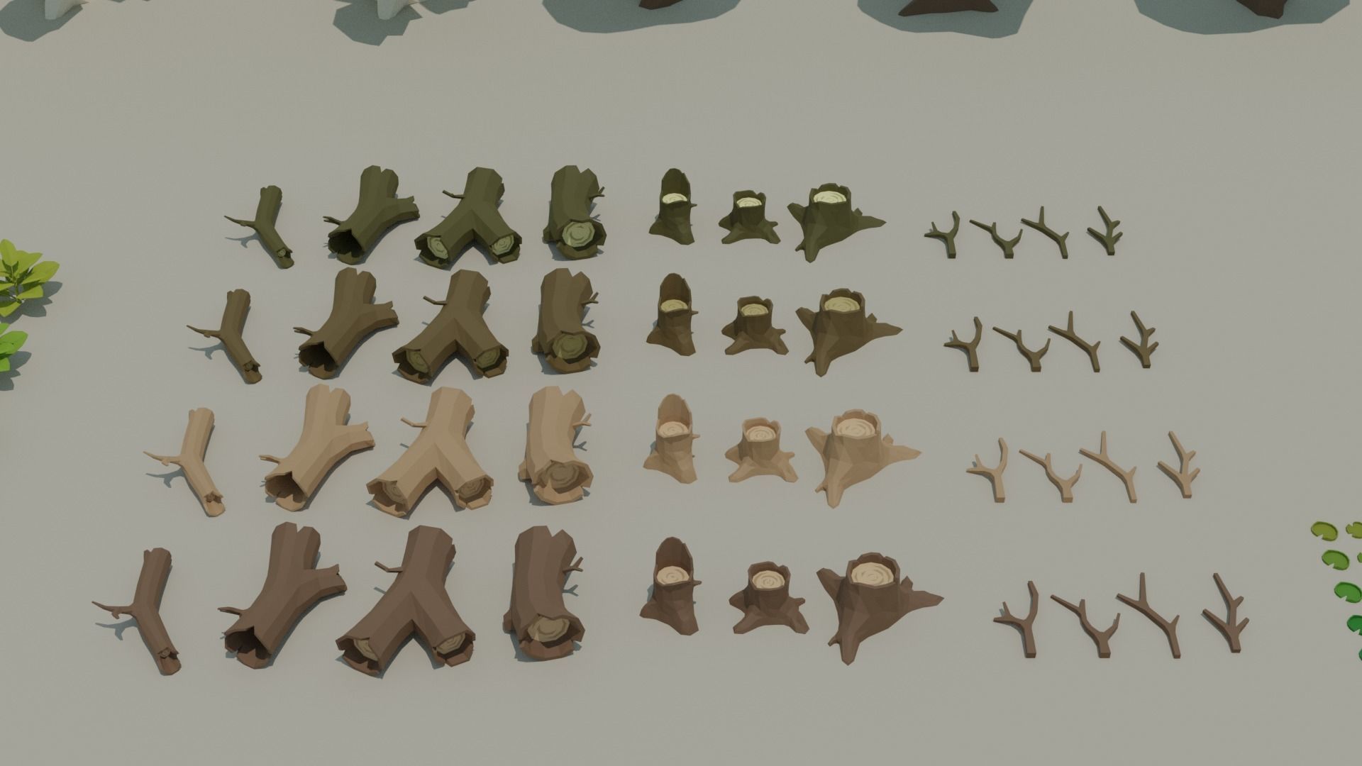 SALE 2021 Low Poly Nature Pack - AR-VR - Game Ready Low-poly 3D model_8