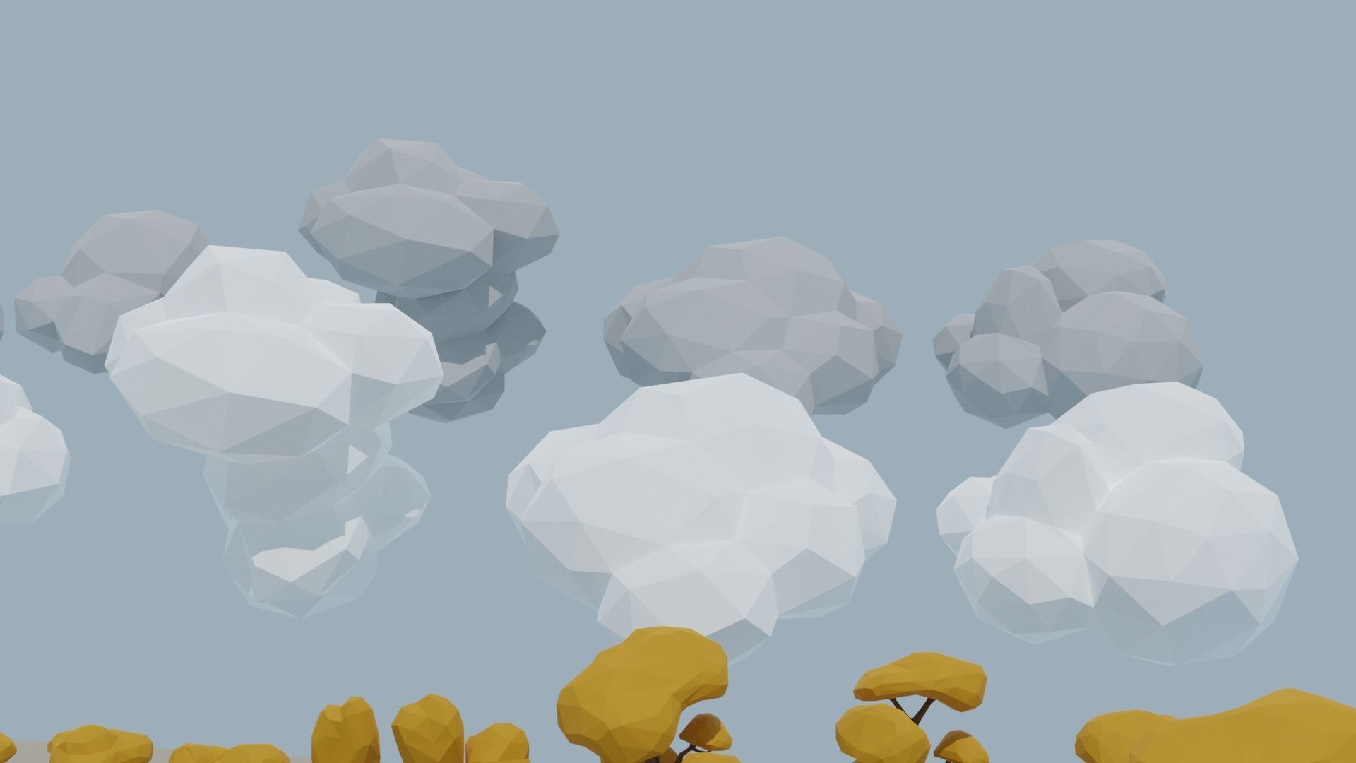 SALE 2021 Low Poly Nature Pack - AR-VR - Game Ready Low-poly 3D model_18