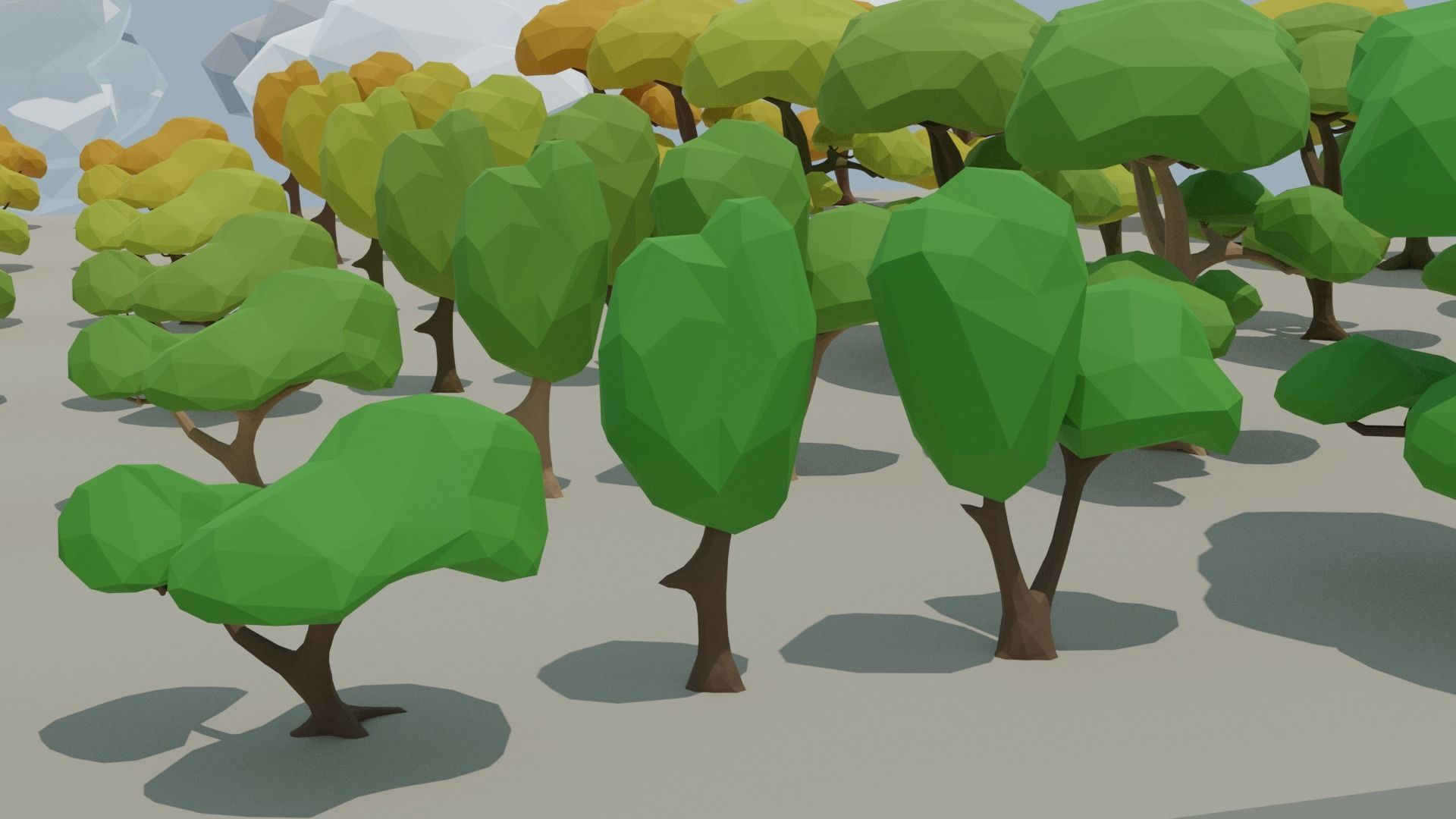 SALE 2021 Low Poly Nature Pack - AR-VR - Game Ready Low-poly 3D model_13