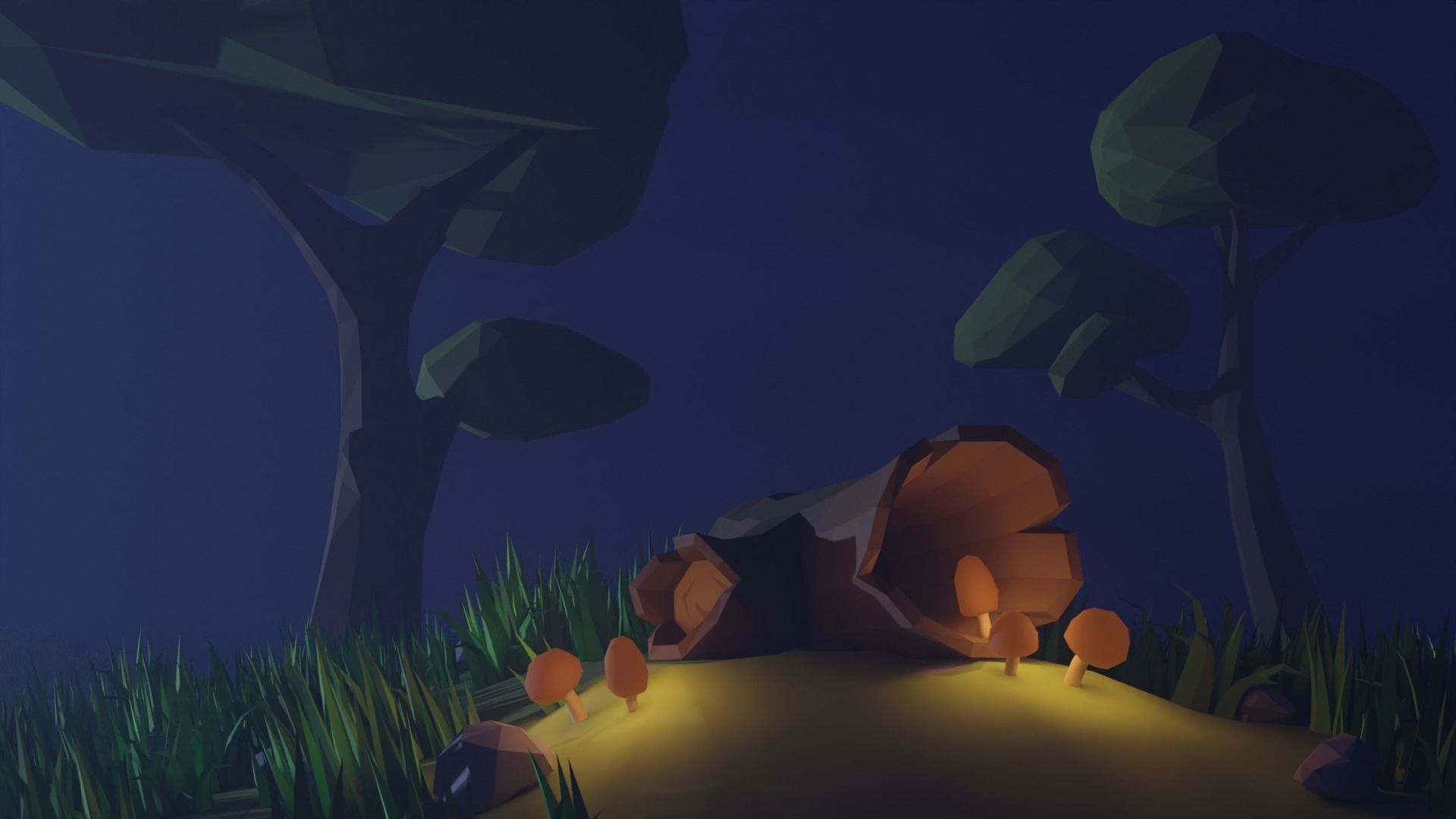 SALE 2021 Low Poly Nature Pack - AR-VR - Game Ready Low-poly 3D model_2