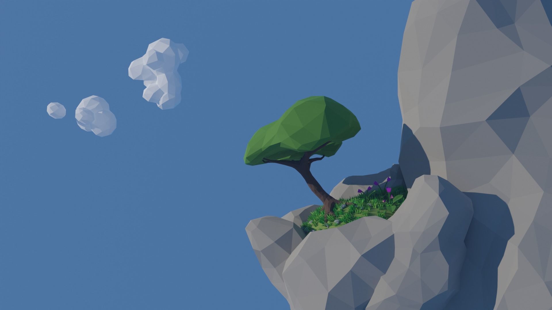 SALE 2021 Low Poly Nature Pack - AR-VR - Game Ready Low-poly 3D model_3