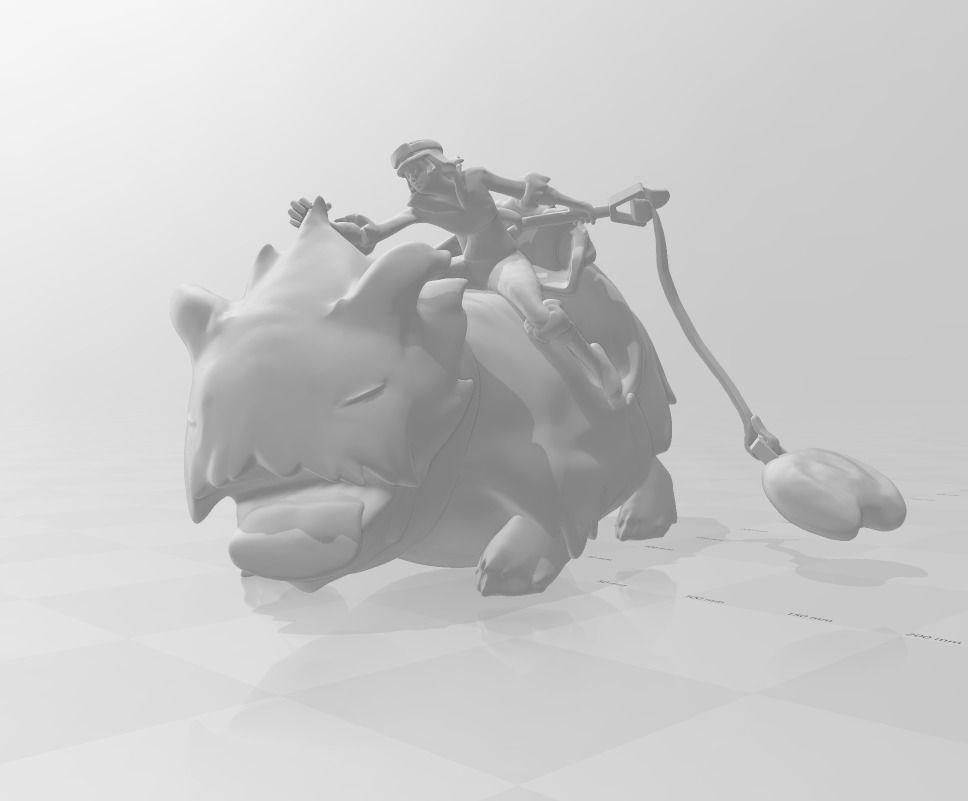 Poro Rider Sejuani 3D Model 3D print model_2