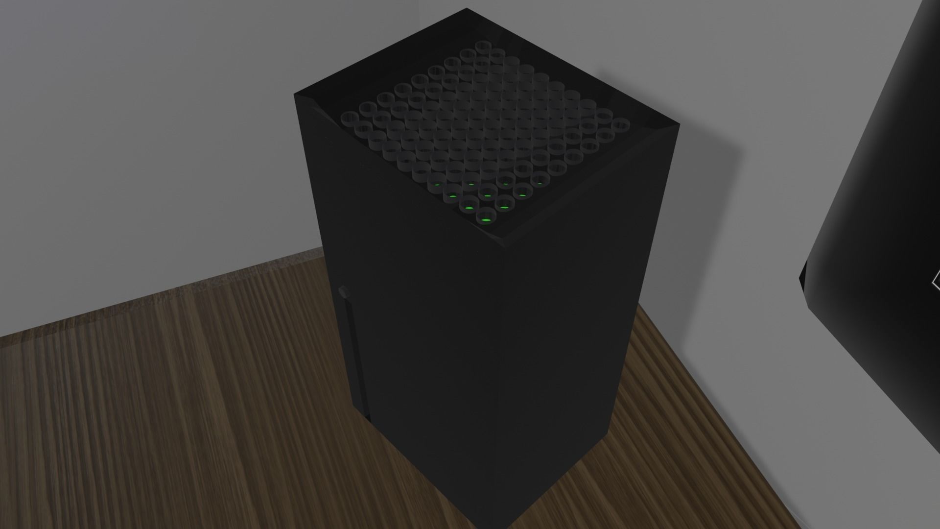 Room Model car simulator Low-poly 3D model_7