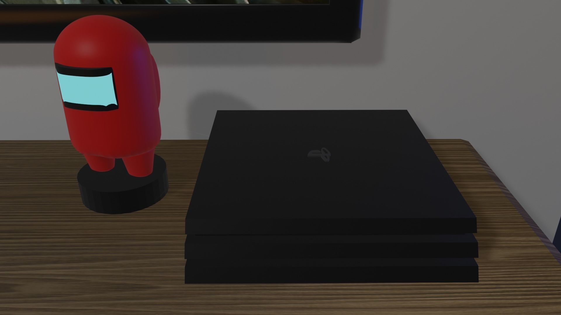 Room Model car simulator Low-poly 3D model_8