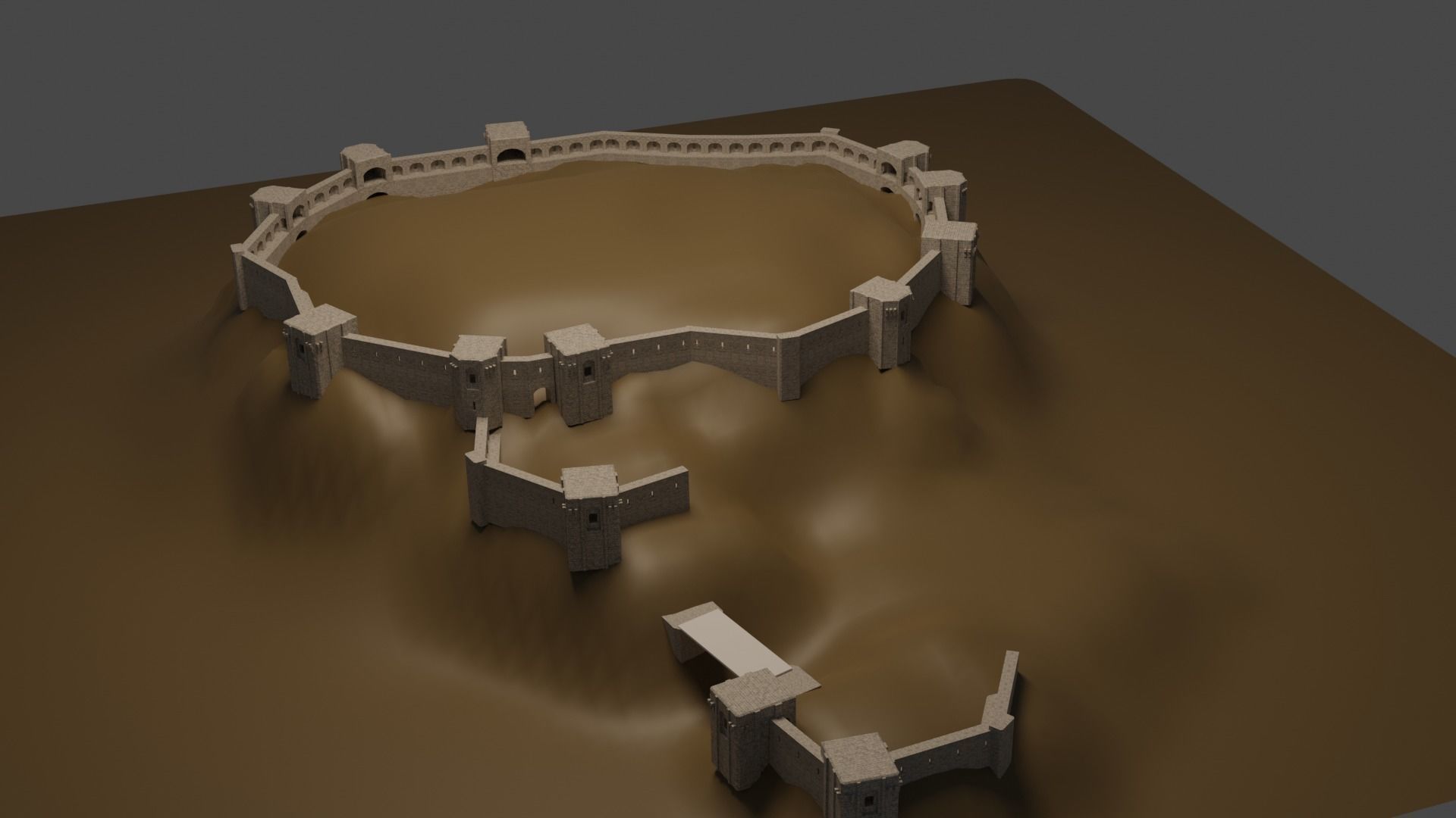 Gaziantep Castle 3D Model 3D model_10