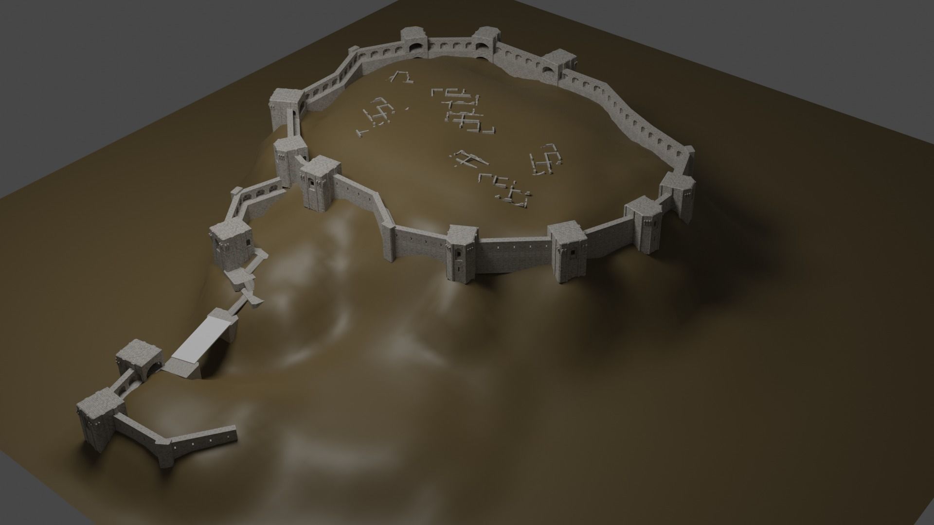 Gaziantep Castle 3D Model 3D model_5