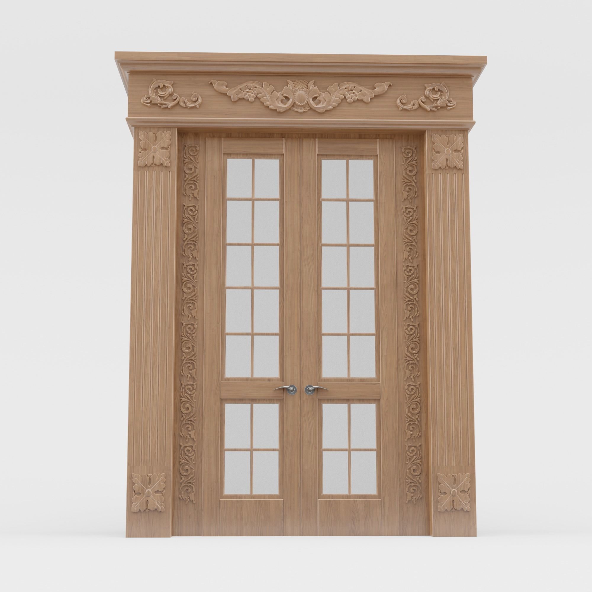 Classic Door  3D model_1
