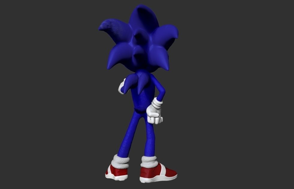 sonic cartoon Model  3D model_5