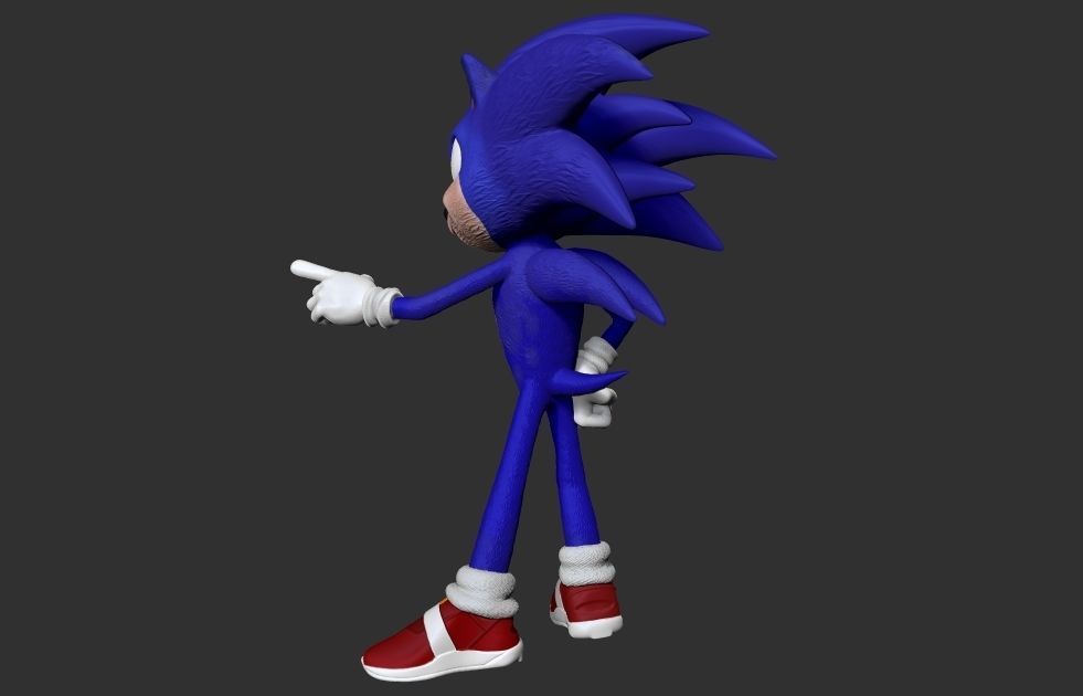 sonic cartoon Model  3D model_6