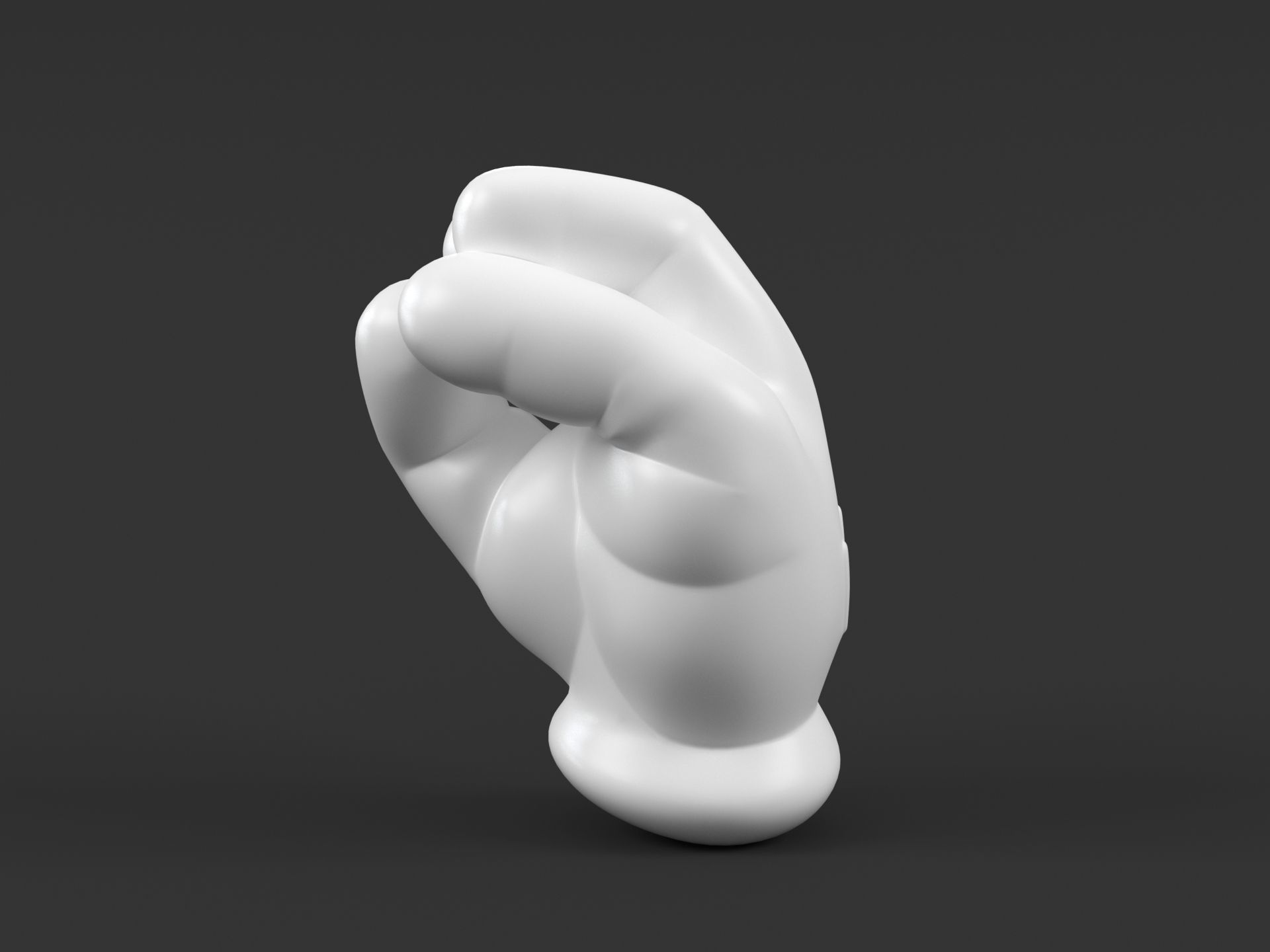 Mickey Italian Hand 3D print model_9