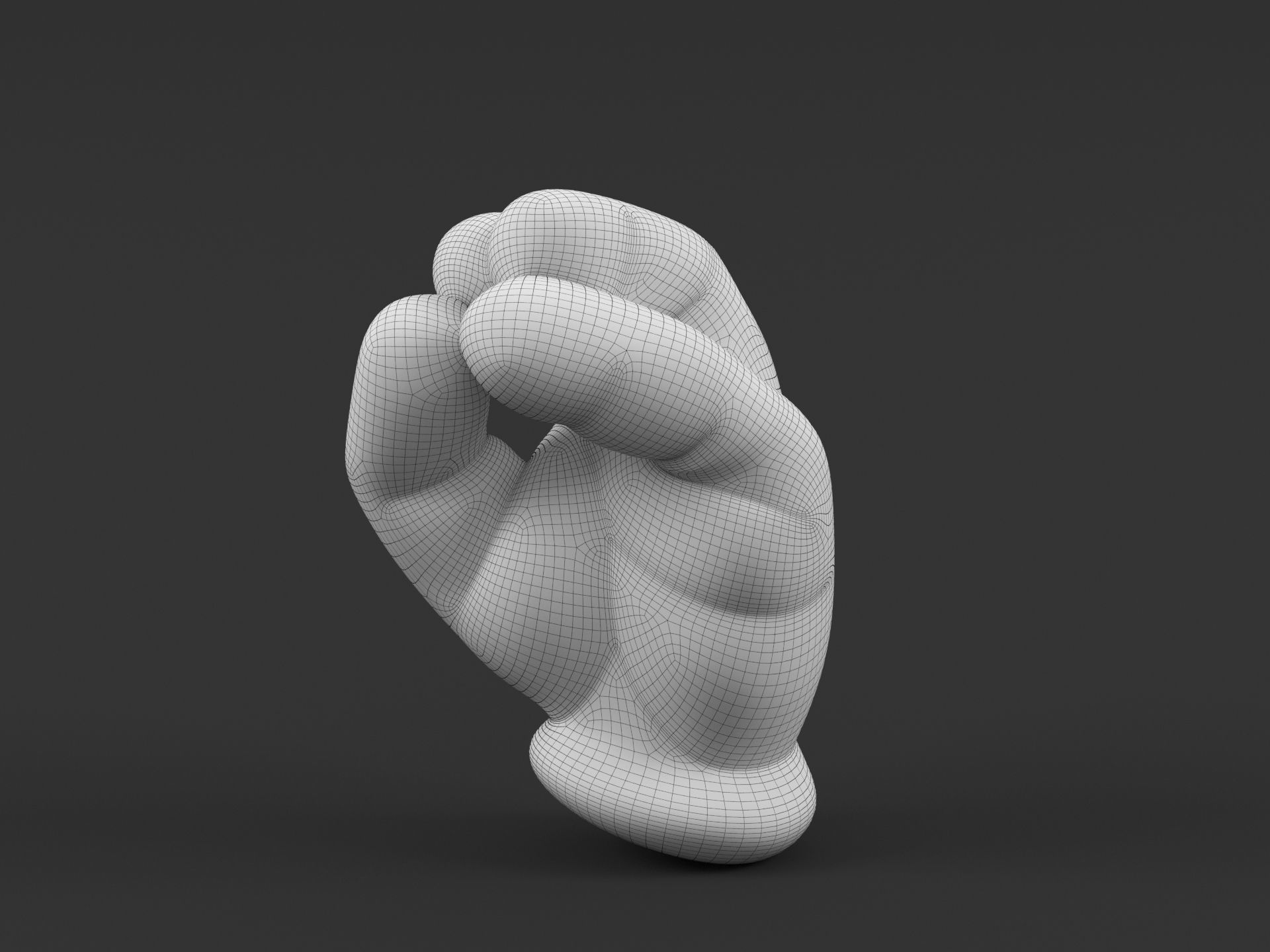 Mickey Italian Hand 3D print model_1