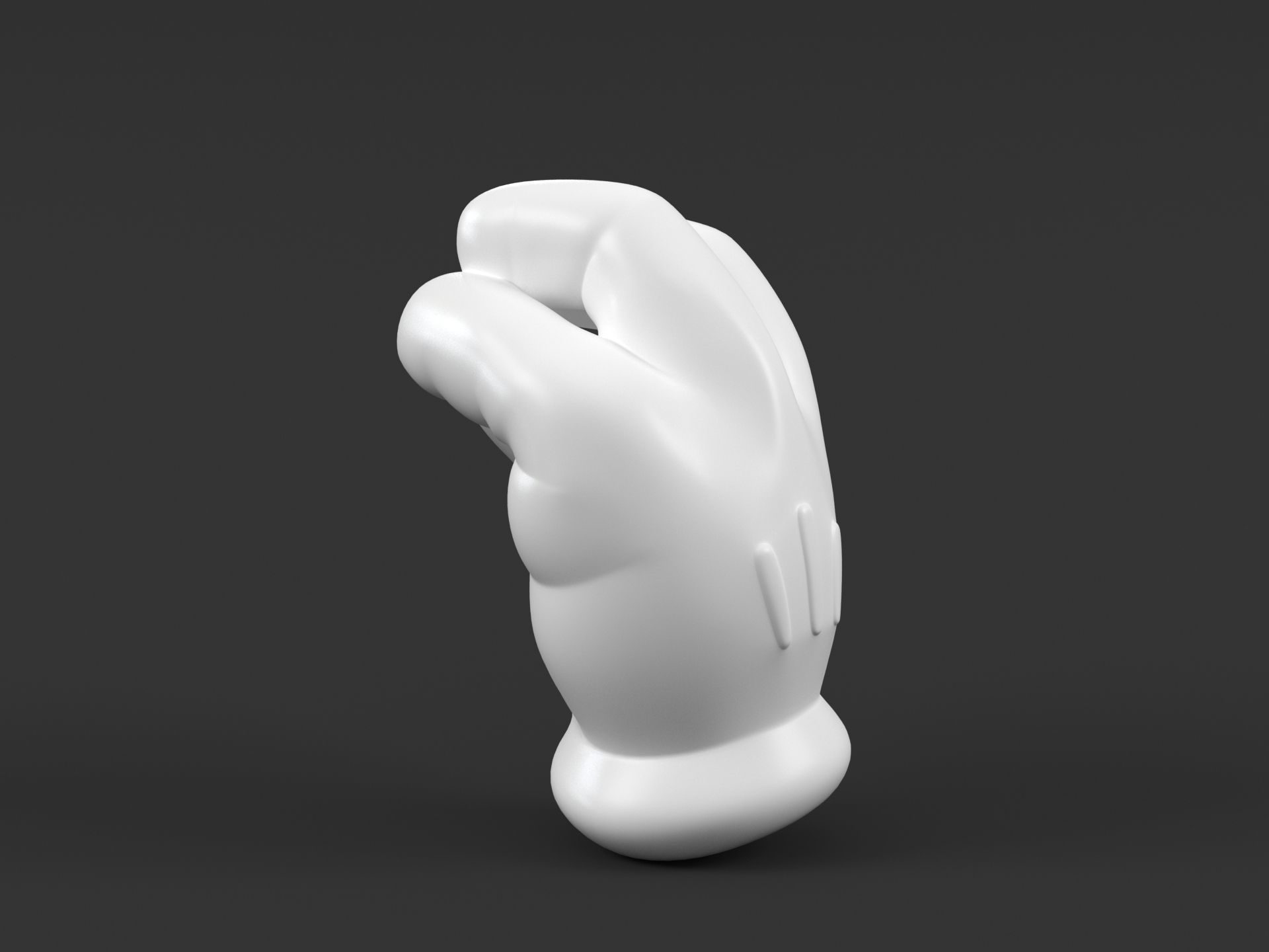 Mickey Italian Hand 3D print model_8