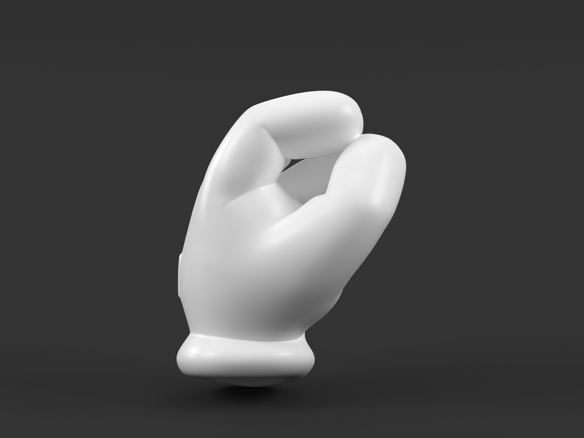 Mickey Italian Hand 3D print model_5