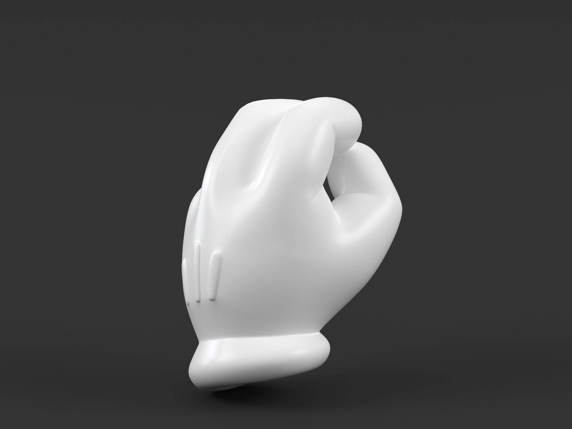 Mickey Italian Hand 3D print model_6