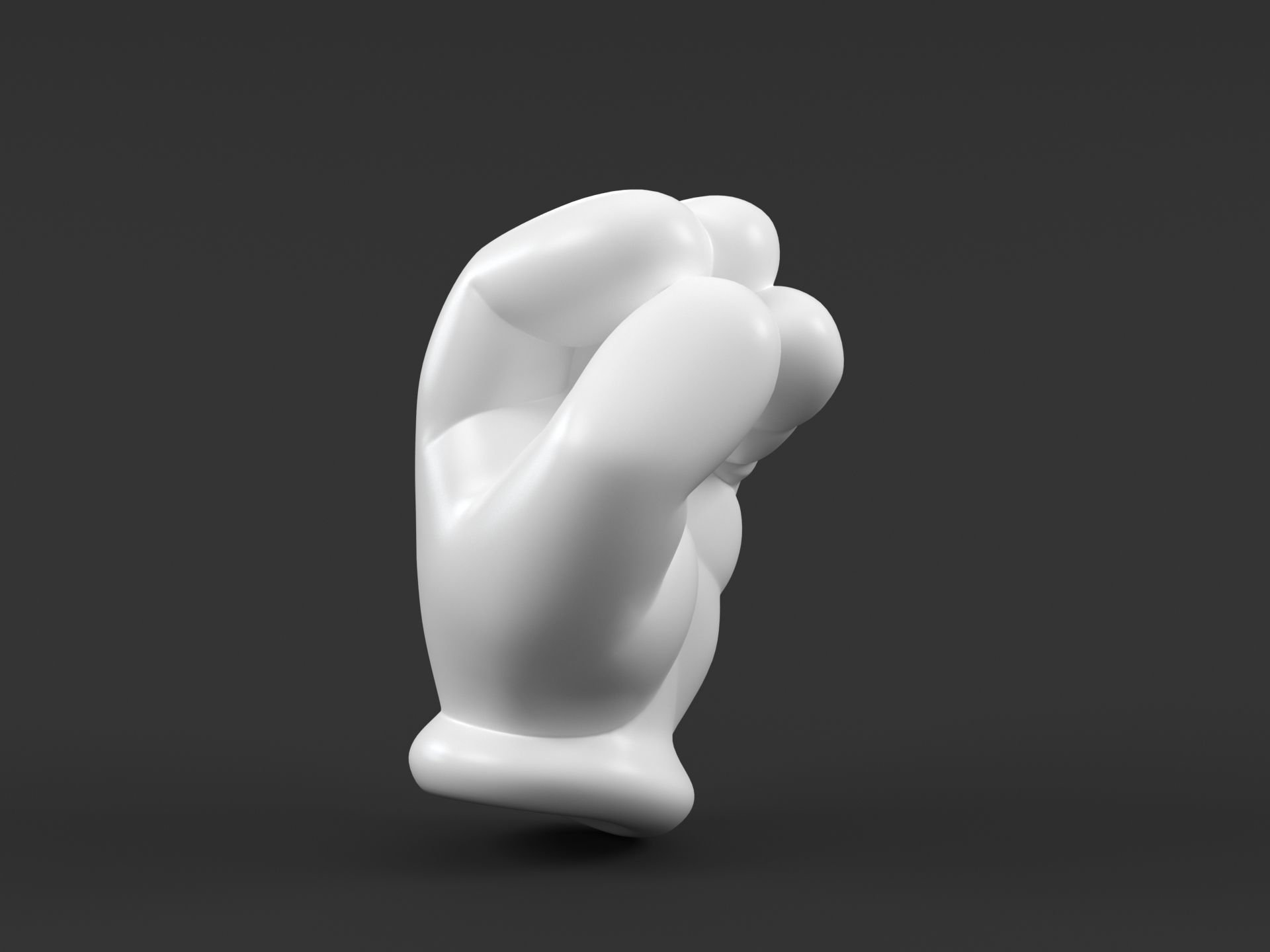 Mickey Italian Hand 3D print model_4