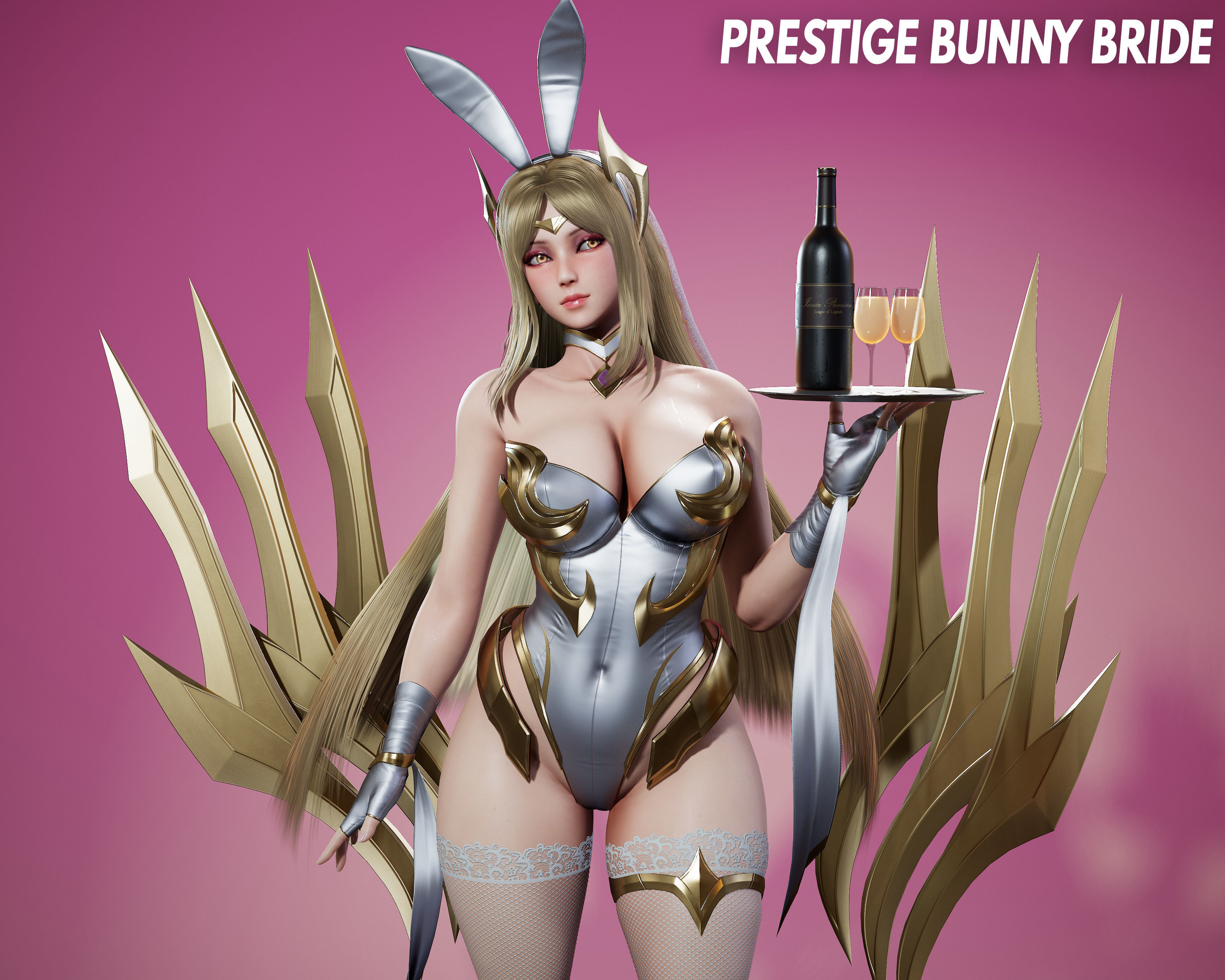 Bunny Irelia - Game Ready Low-poly 3D model_19