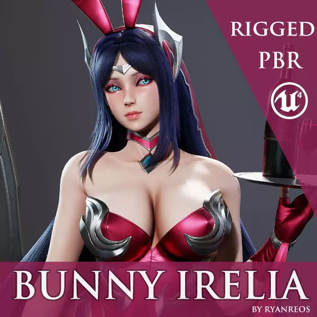 Bunny Irelia - Game Ready Low-poly 3D model_0